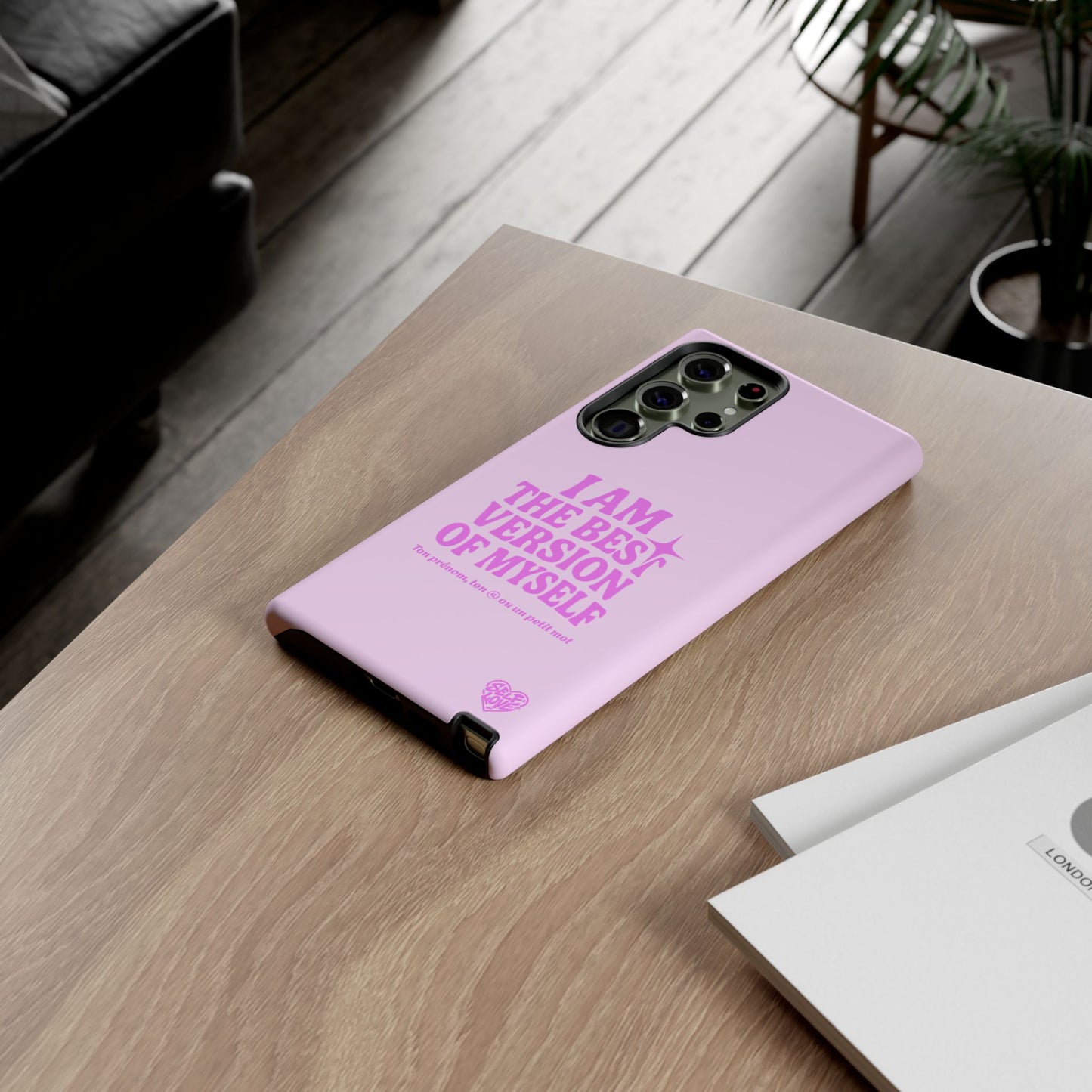 I Am The Best Version Of Myself - Coque Samsung (rose)