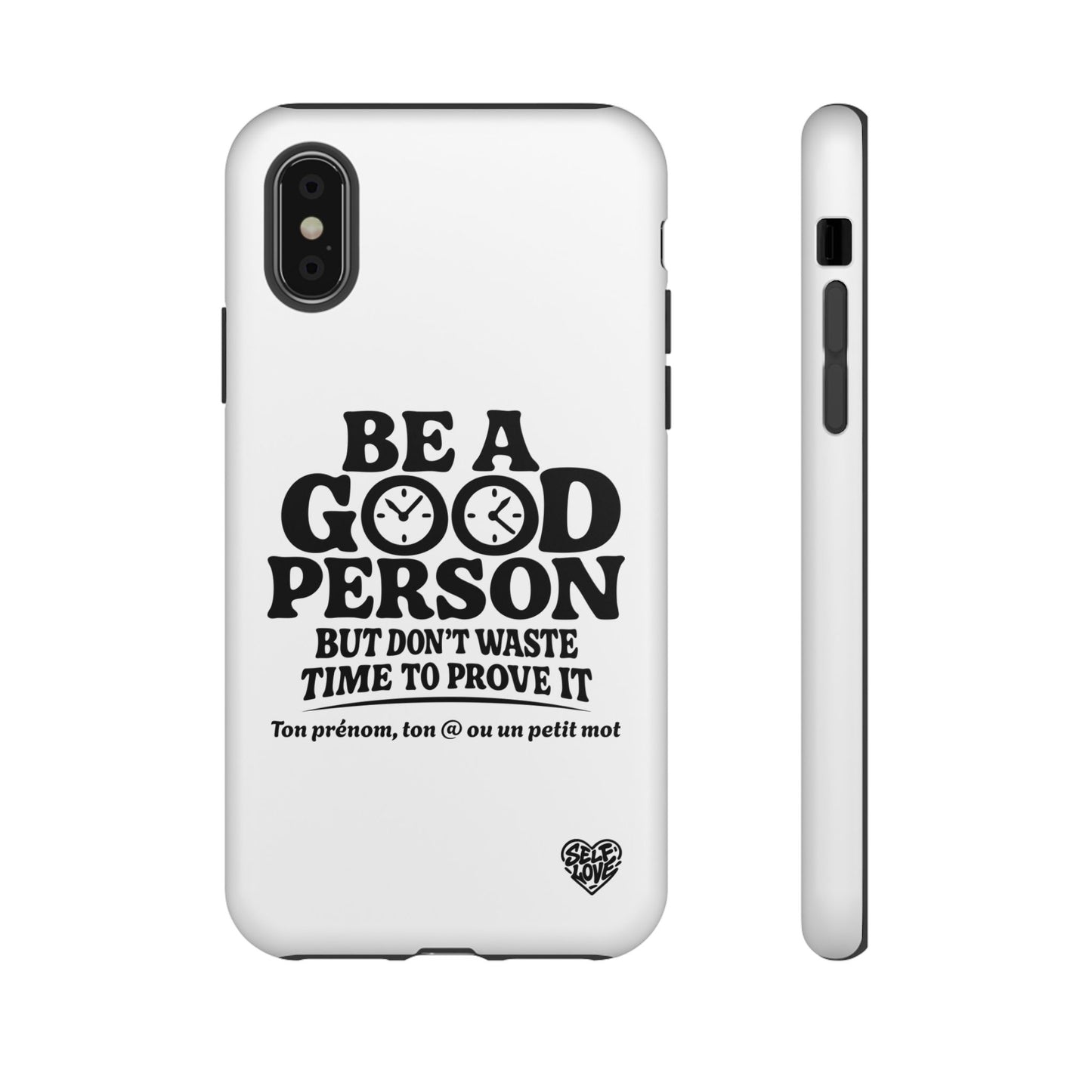 Be A Good Person - Coque iPhone (blanc)