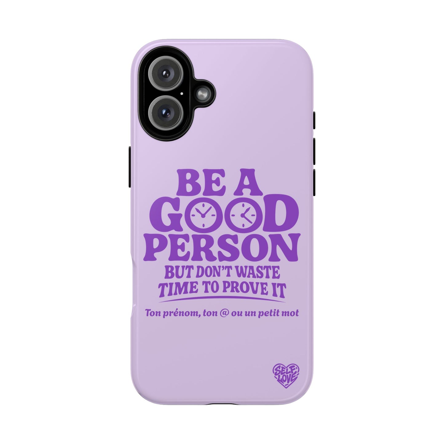 Be A Good Person - Coque iPhone (violet)