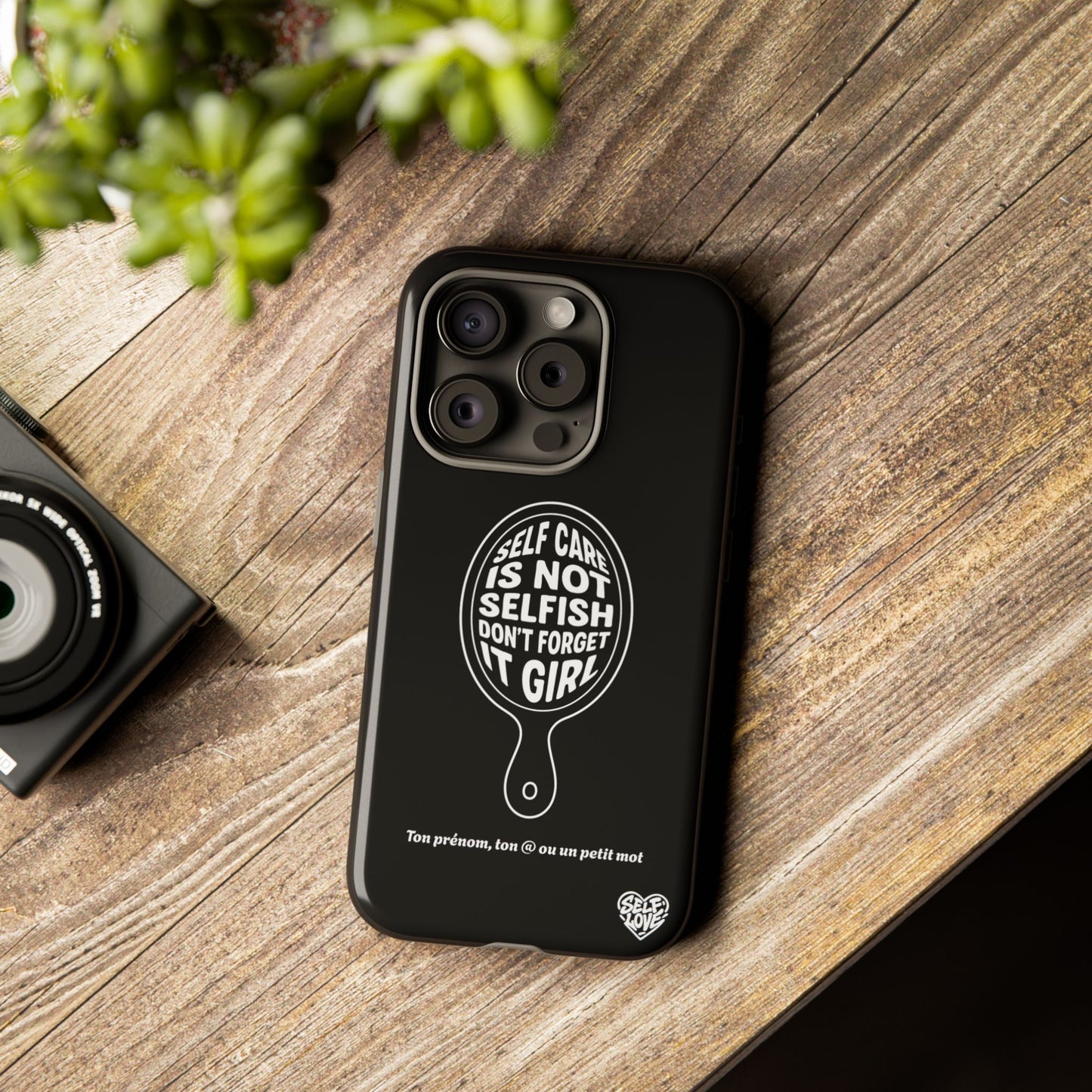 Self Care - Coque iPhone (noir)