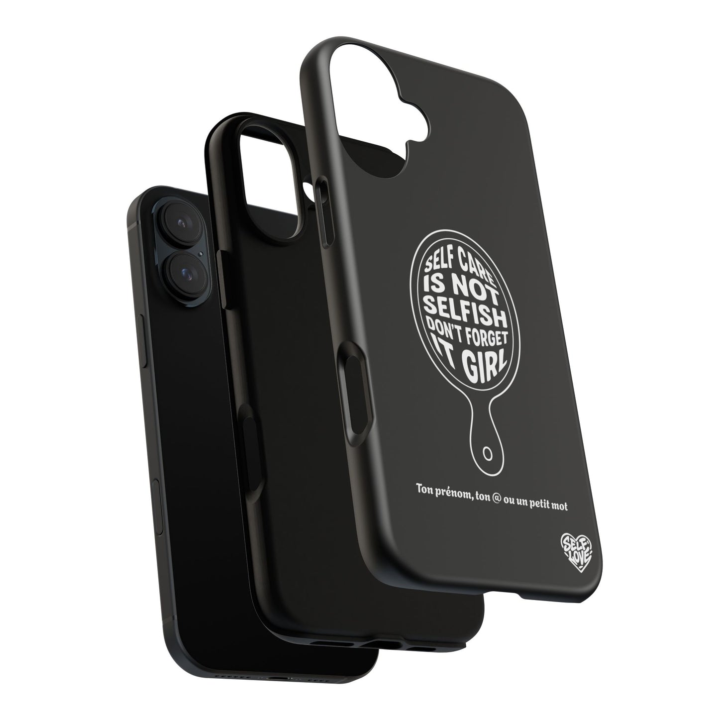 Self Care - Coque iPhone (noir)
