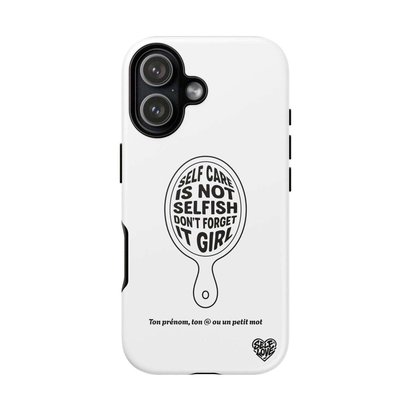 Self Care - Coque iPhone (blanc)