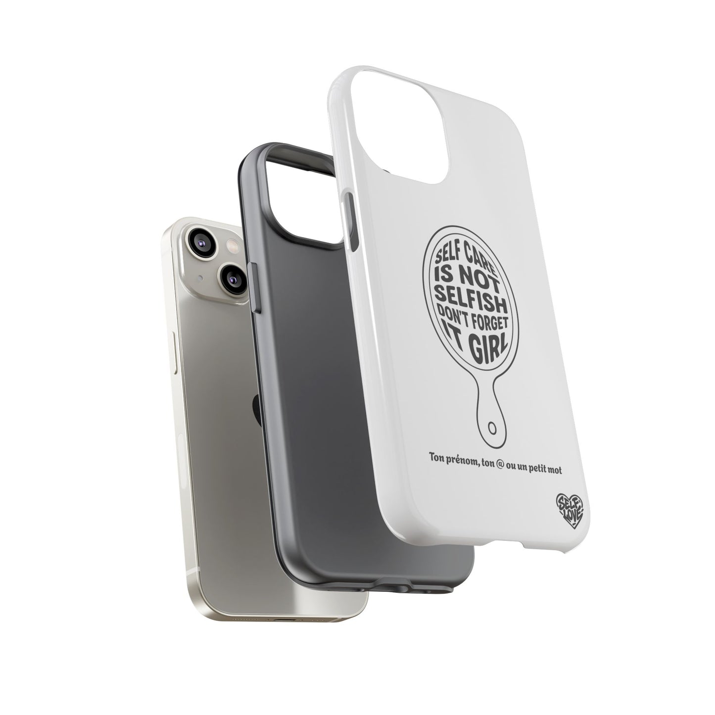 Self Care - Coque iPhone (blanc)