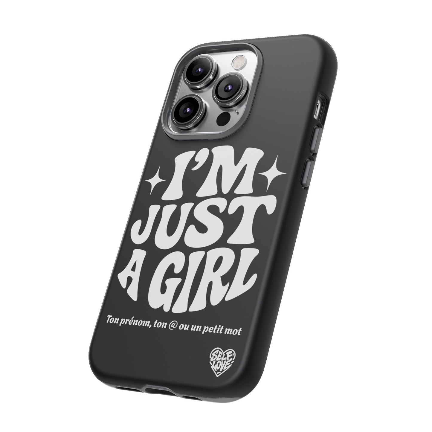 Im Just A Girl - Coque iPhone (noir)