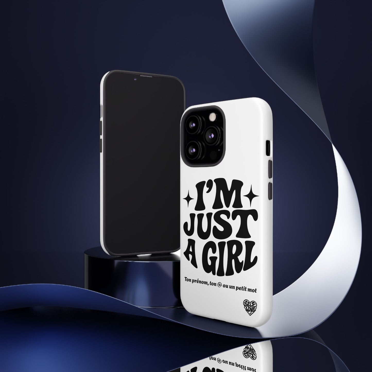 Im Just A Girl - Coque iPhone (blanc)