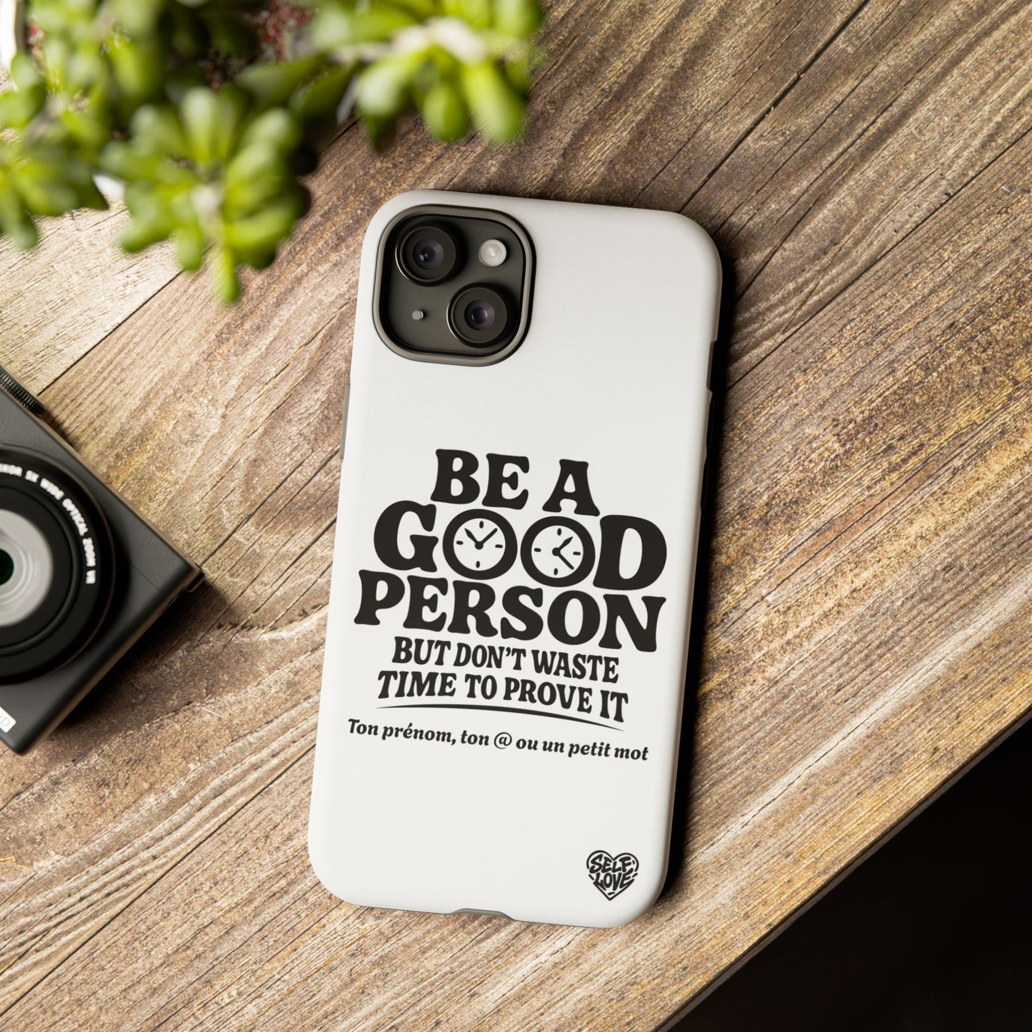 Be A Good Person - Coque iPhone (blanc)