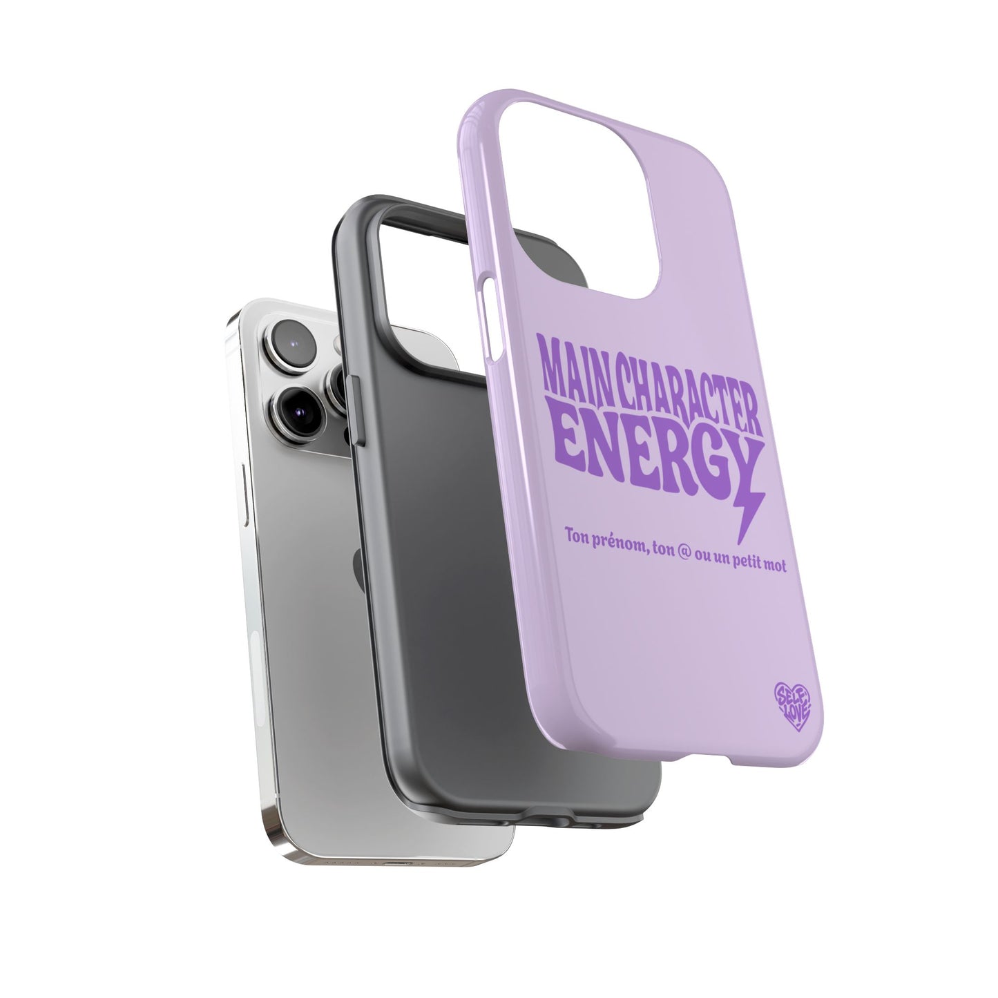 Main Character Energy - Coque iPhone (violet)