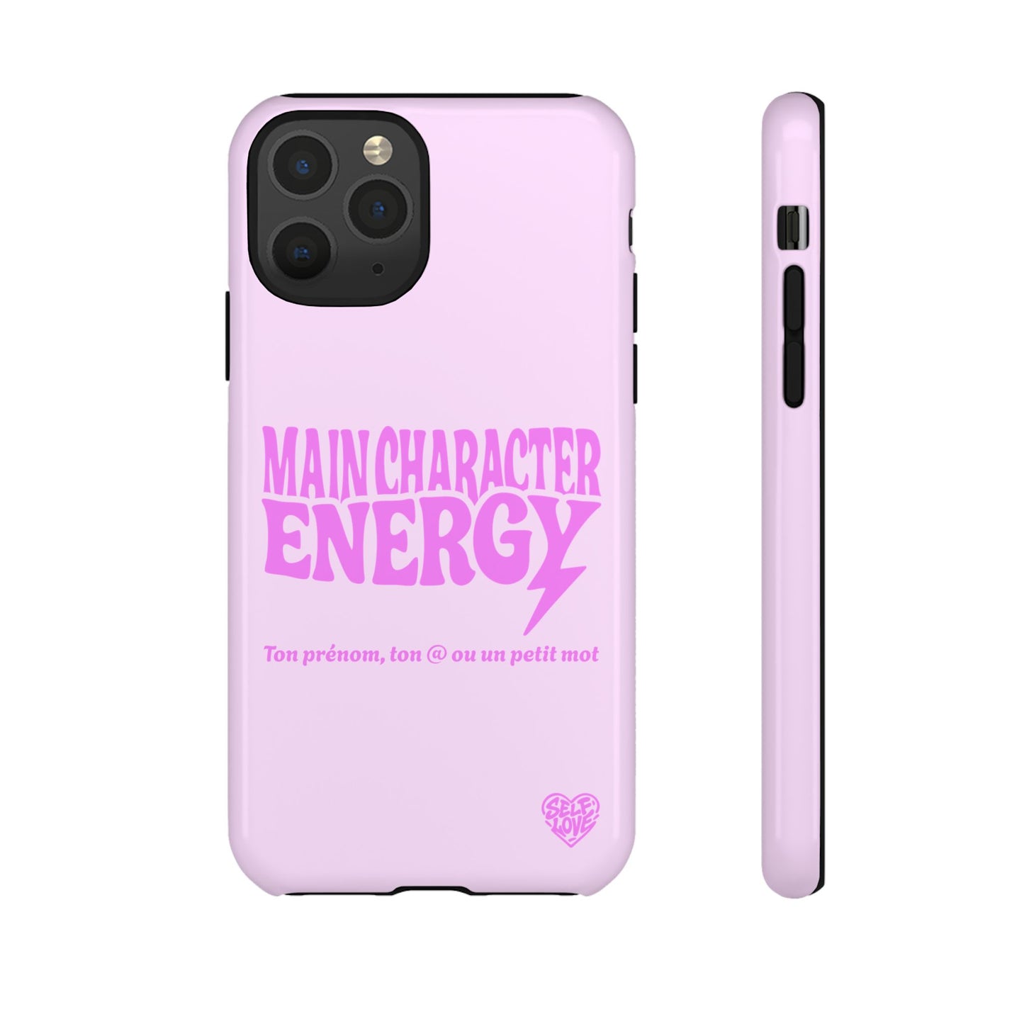 Main Character Energy - Coque iPhone (rose)