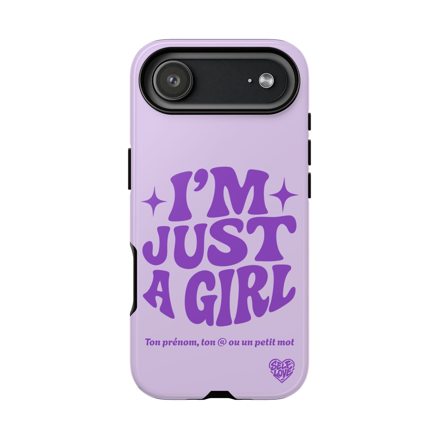 Im Just A Girl - Coque iPhone (violet)