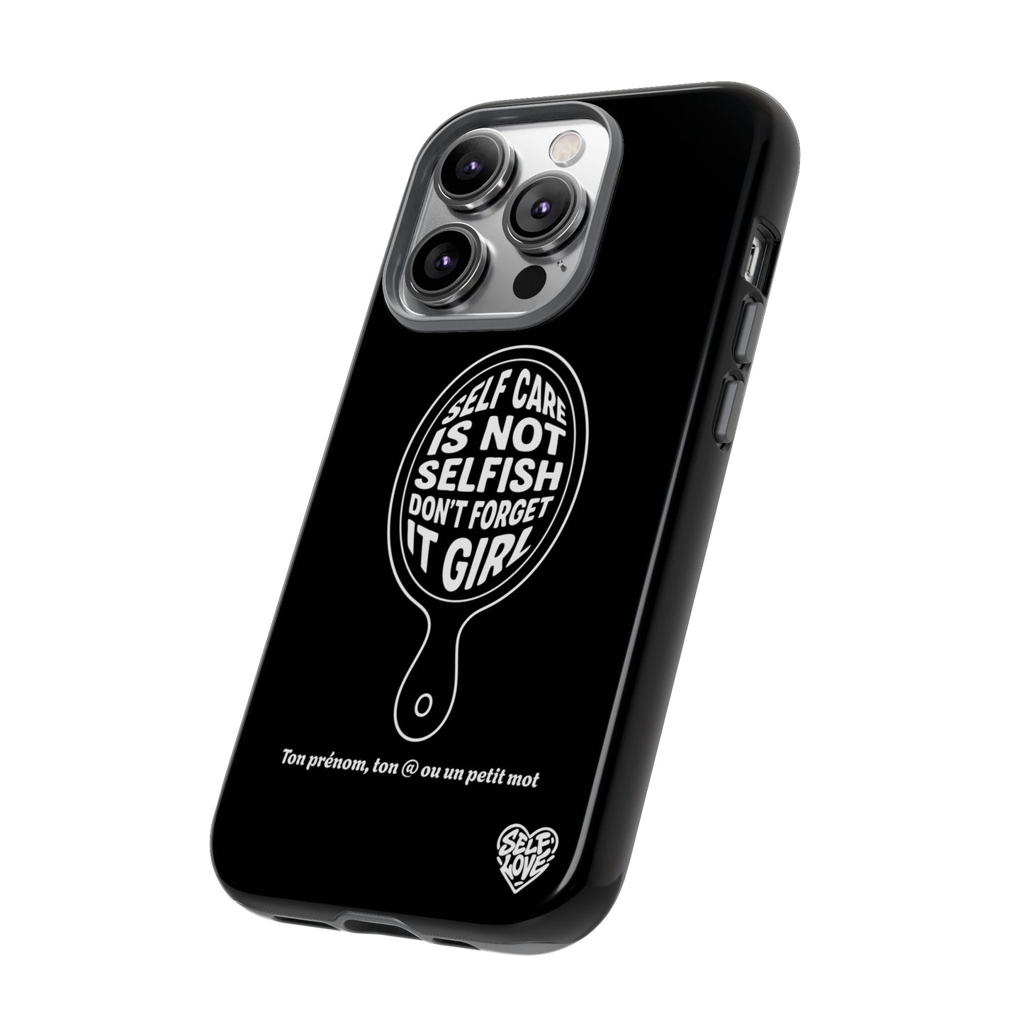 Self Care - Coque iPhone (noir)