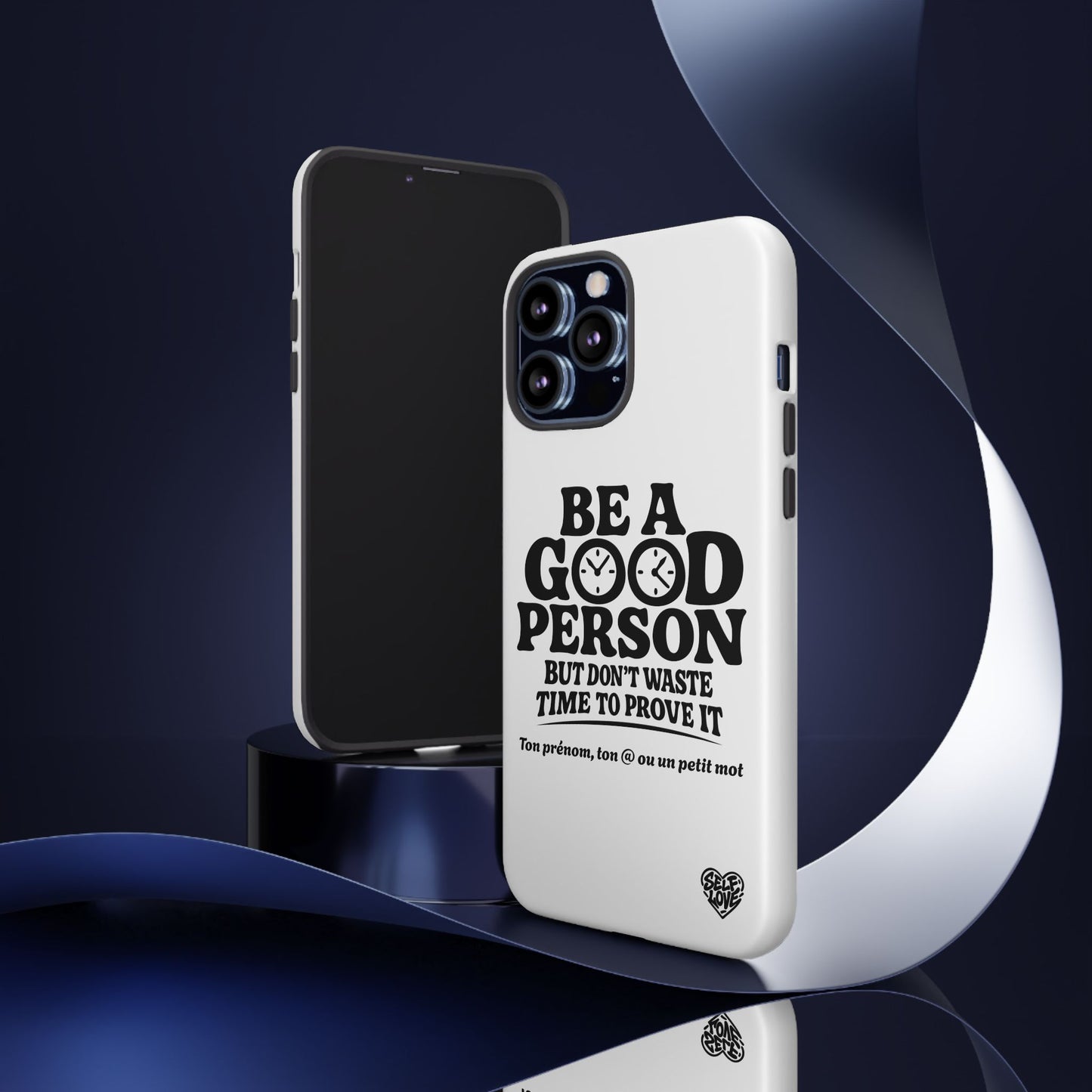Be A Good Person - Coque iPhone (blanc)