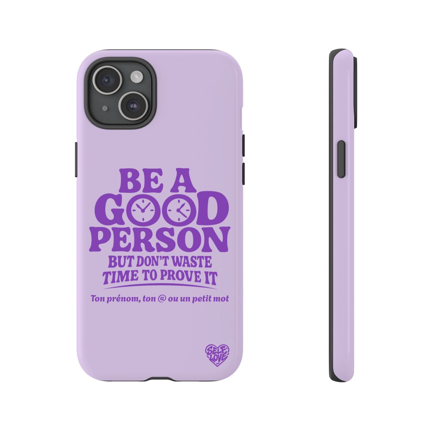 Be A Good Person - Coque iPhone (violet)