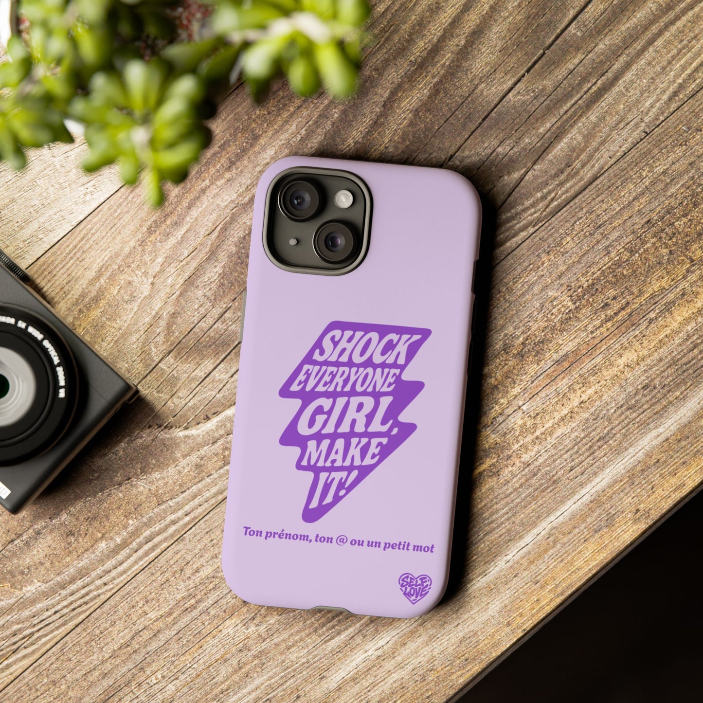 Shock Everyone - Coque iPhone (violet)