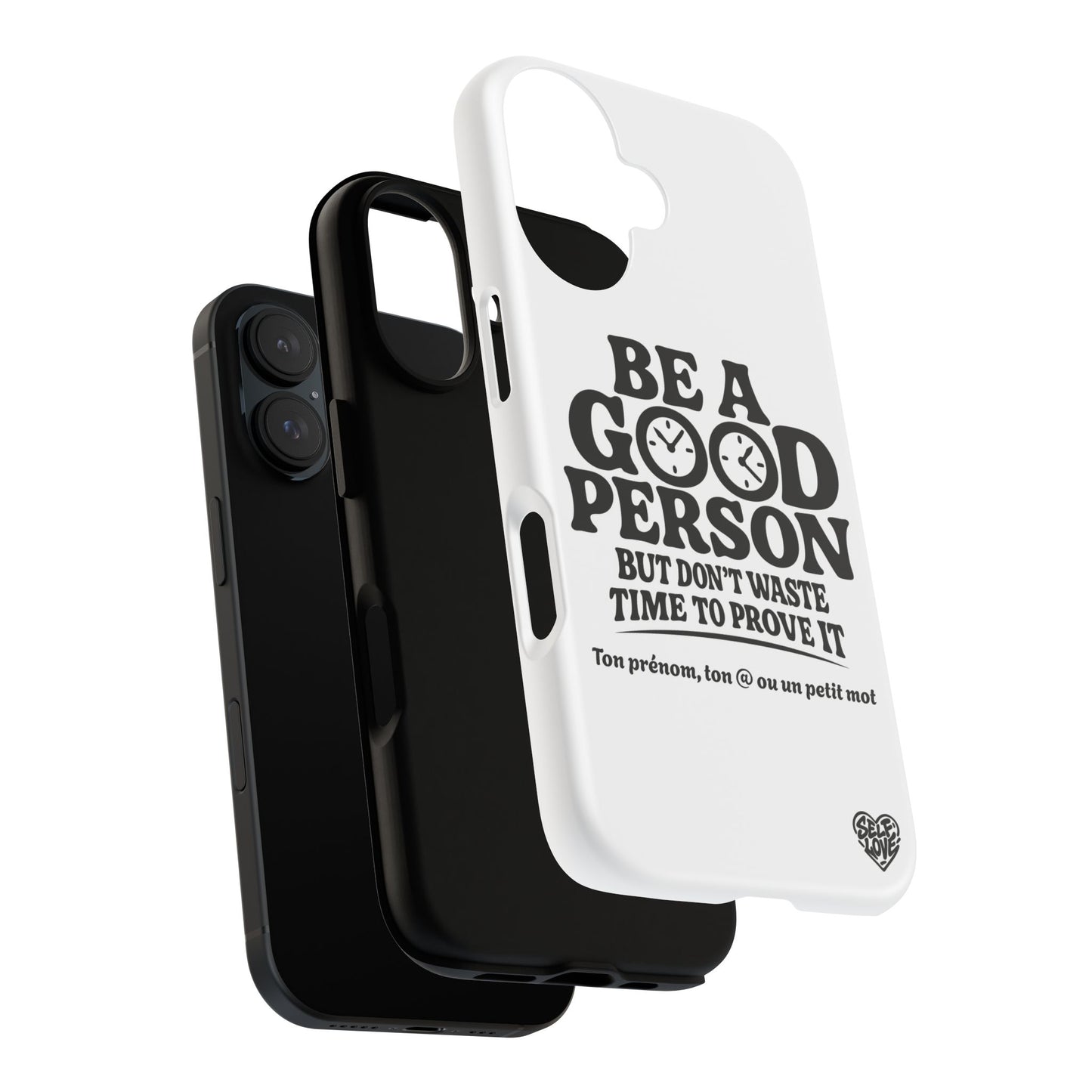 Be A Good Person - Coque iPhone (blanc)