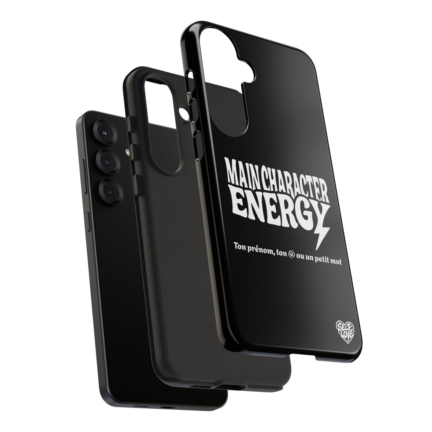 Main Character Energy - Coque Samsung (noir)