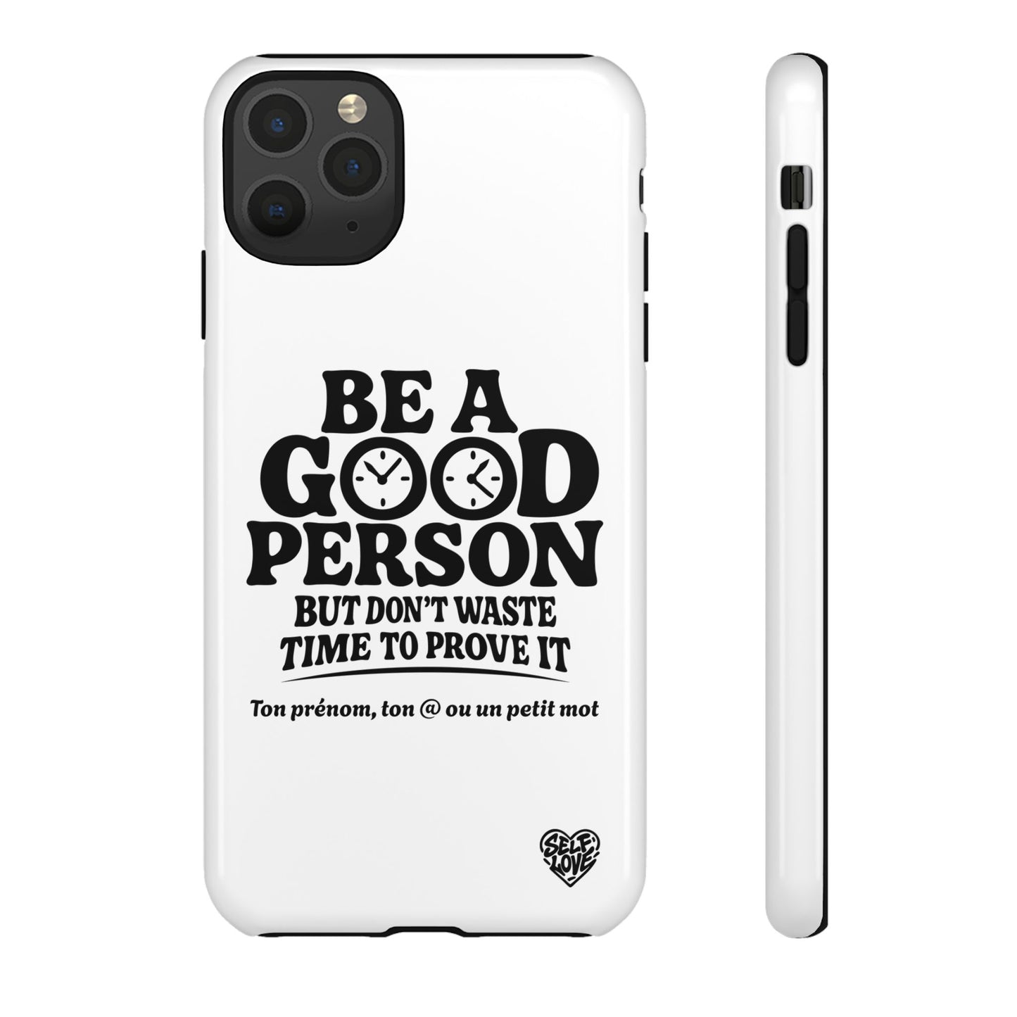 Be A Good Person - Coque iPhone (blanc)