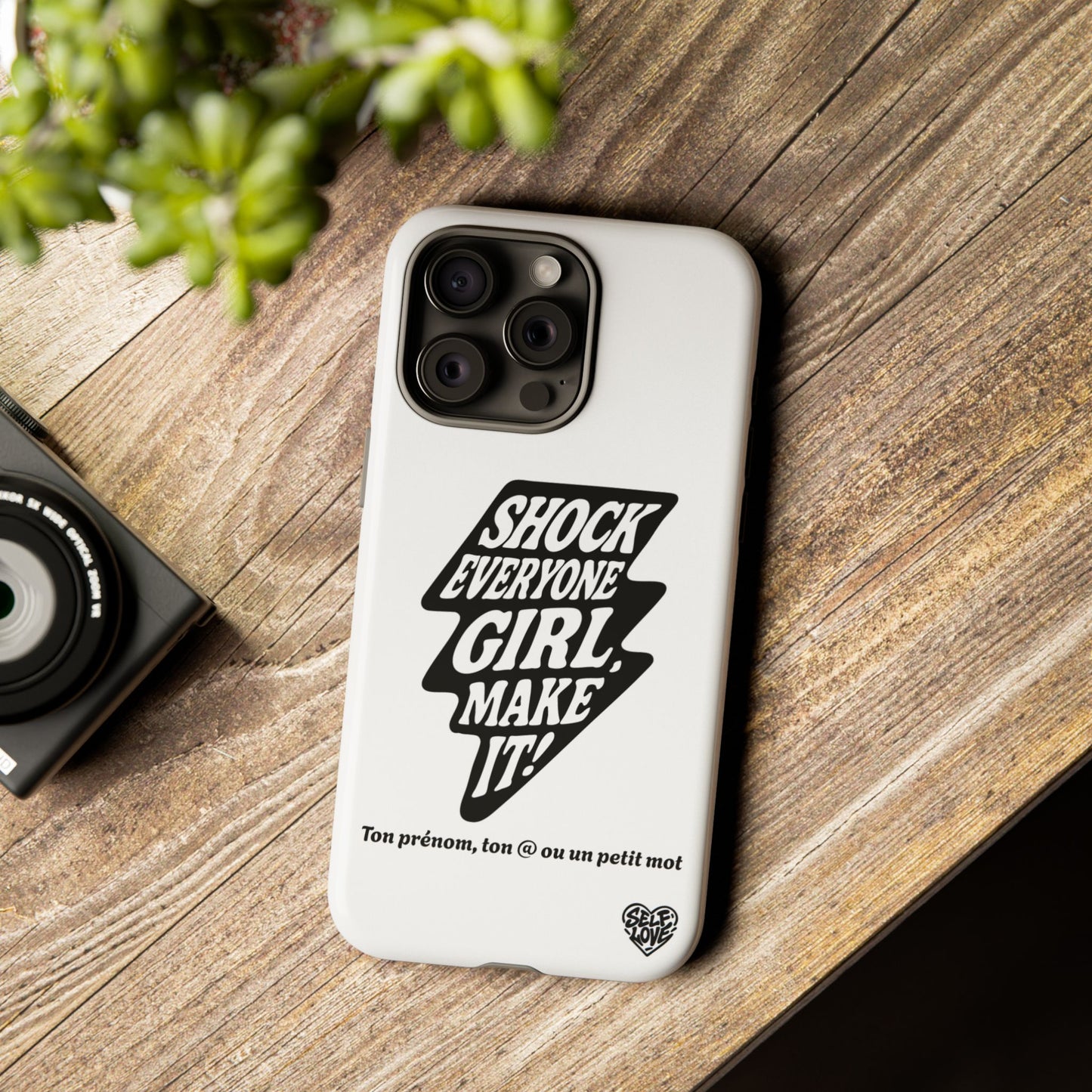 Shock Everyone - Coque iPhone (blanc)