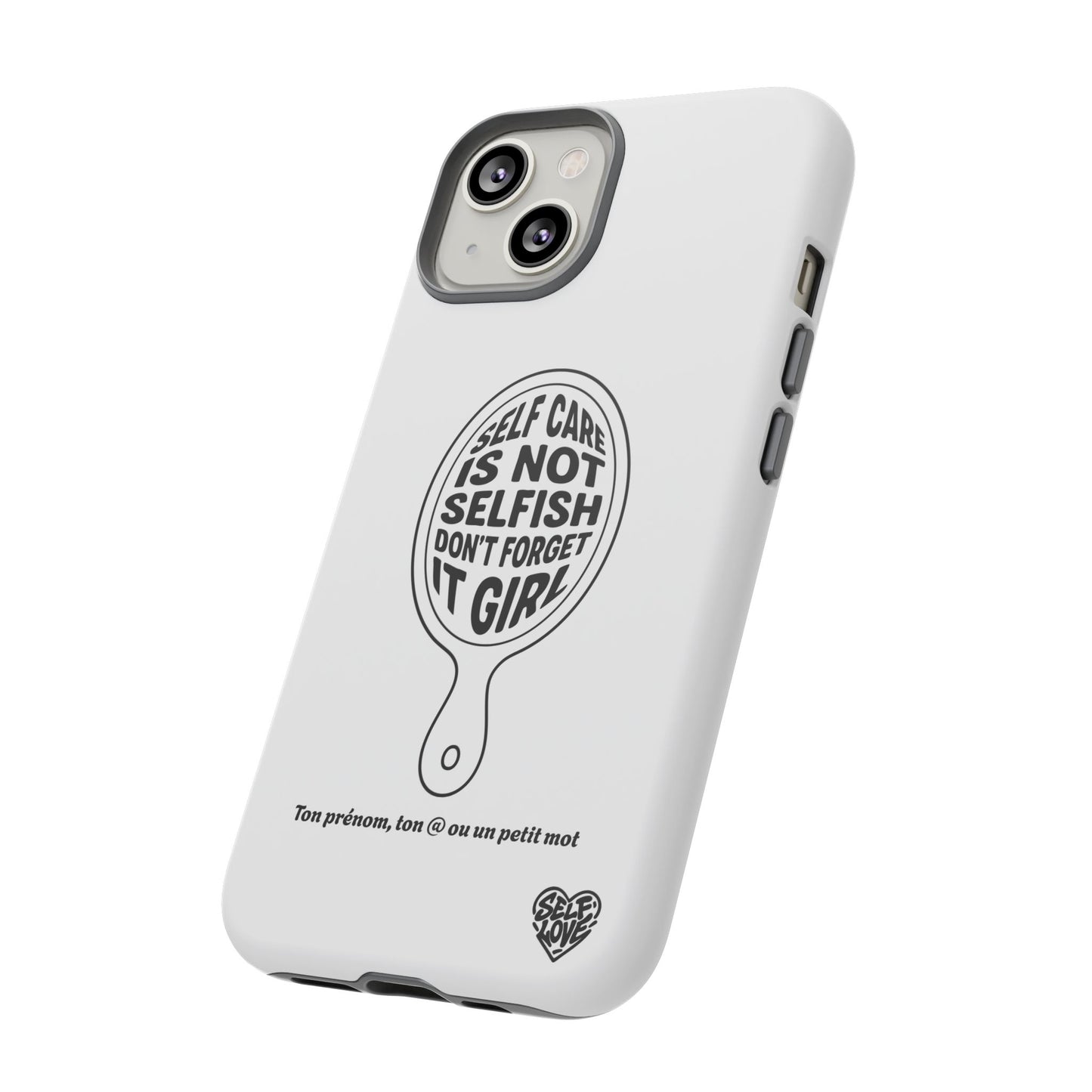 Self Care - Coque iPhone (blanc)