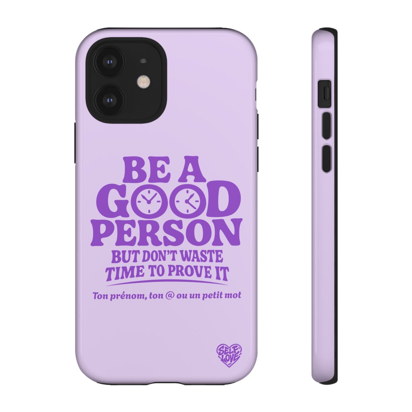 Be A Good Person - Coque iPhone (violet)