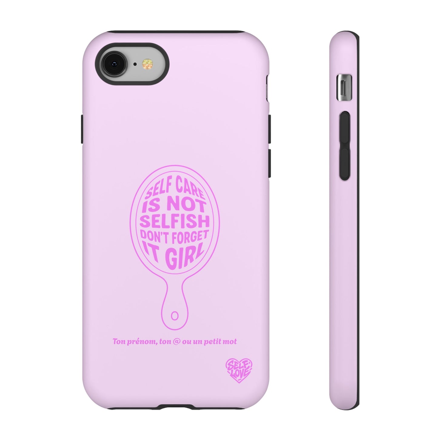Self Care - Coque iPhone (rose)