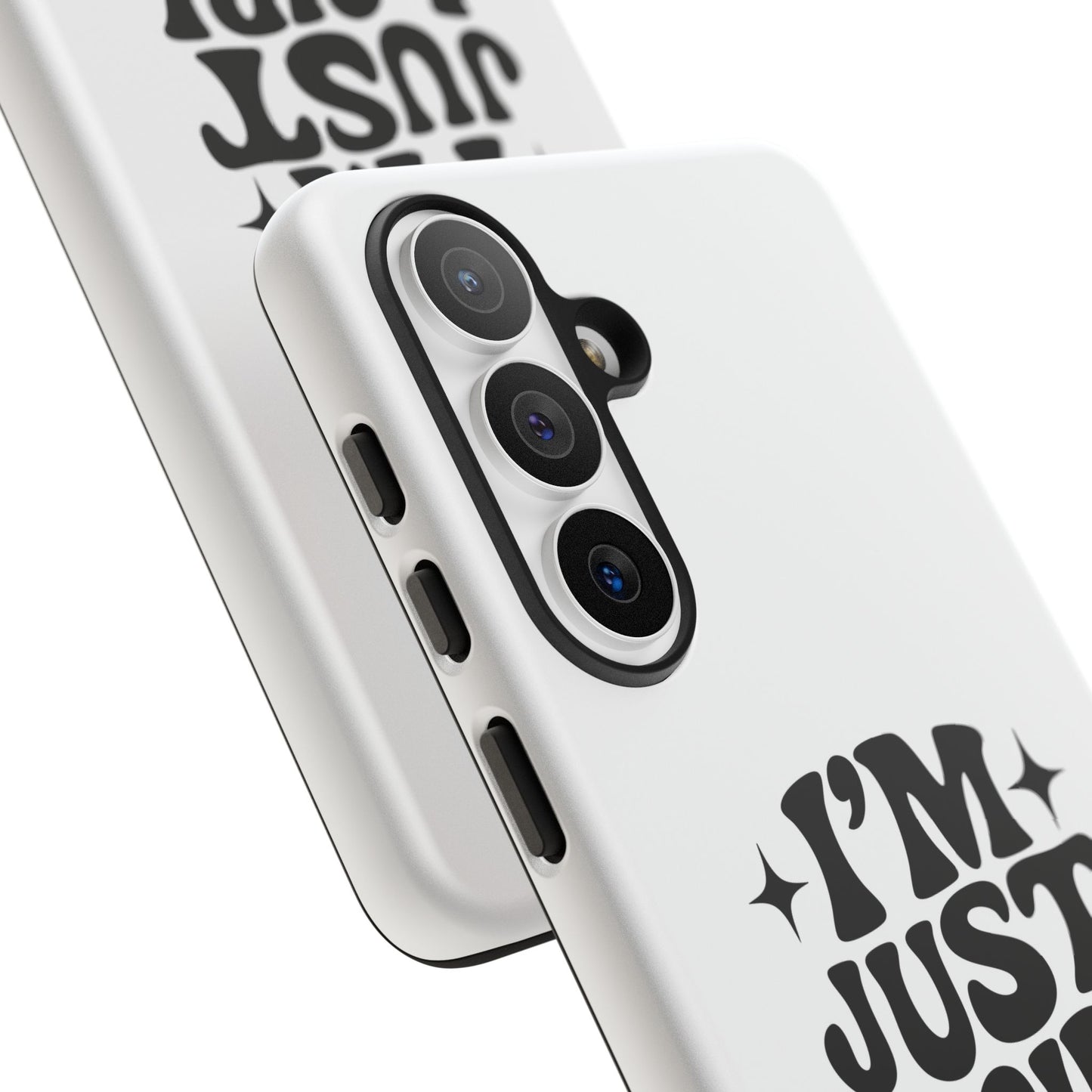 Im Just A Girl - Coque Samsung (blanc)