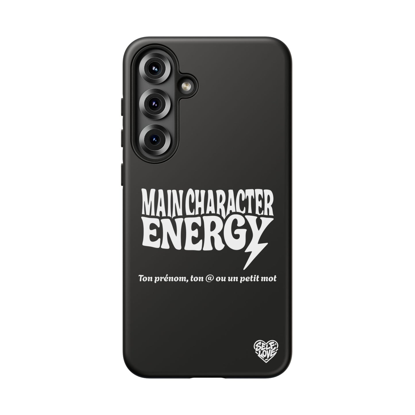 Main Character Energy - Coque Samsung (noir)