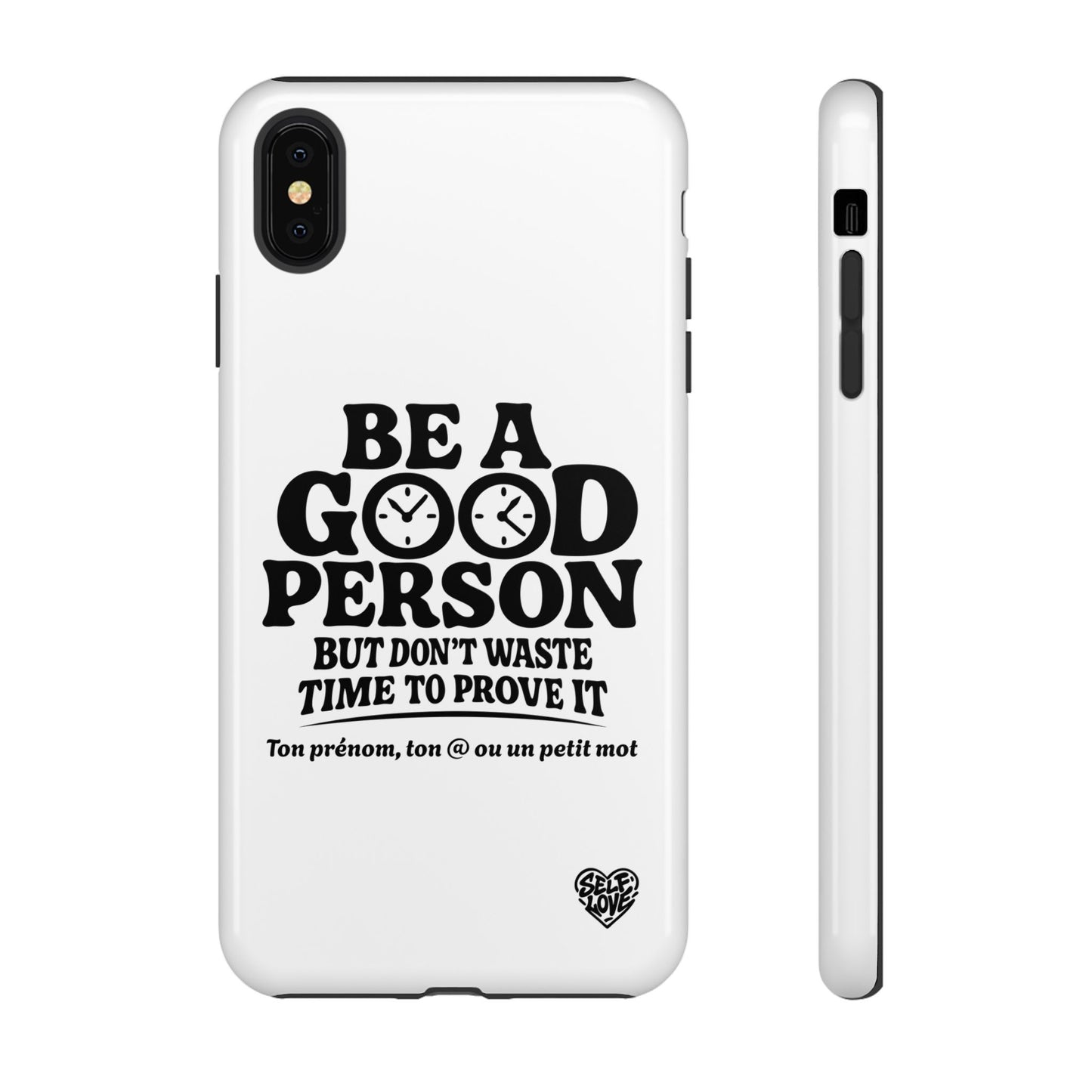 Be A Good Person - Coque iPhone (blanc)