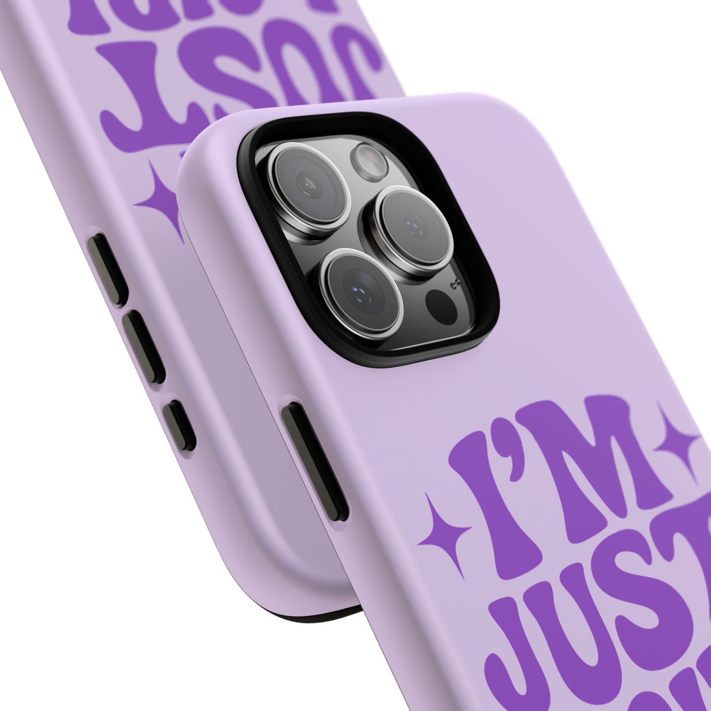 Im Just A Girl - Coque iPhone (violet)