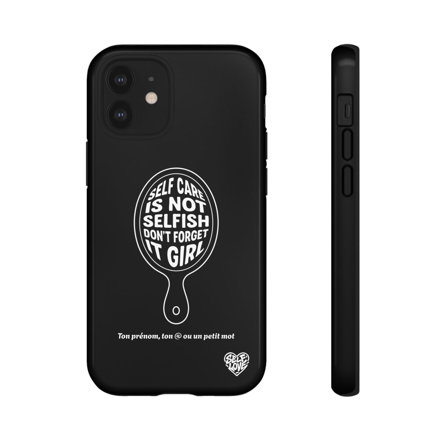 Self Care - Coque iPhone (noir)