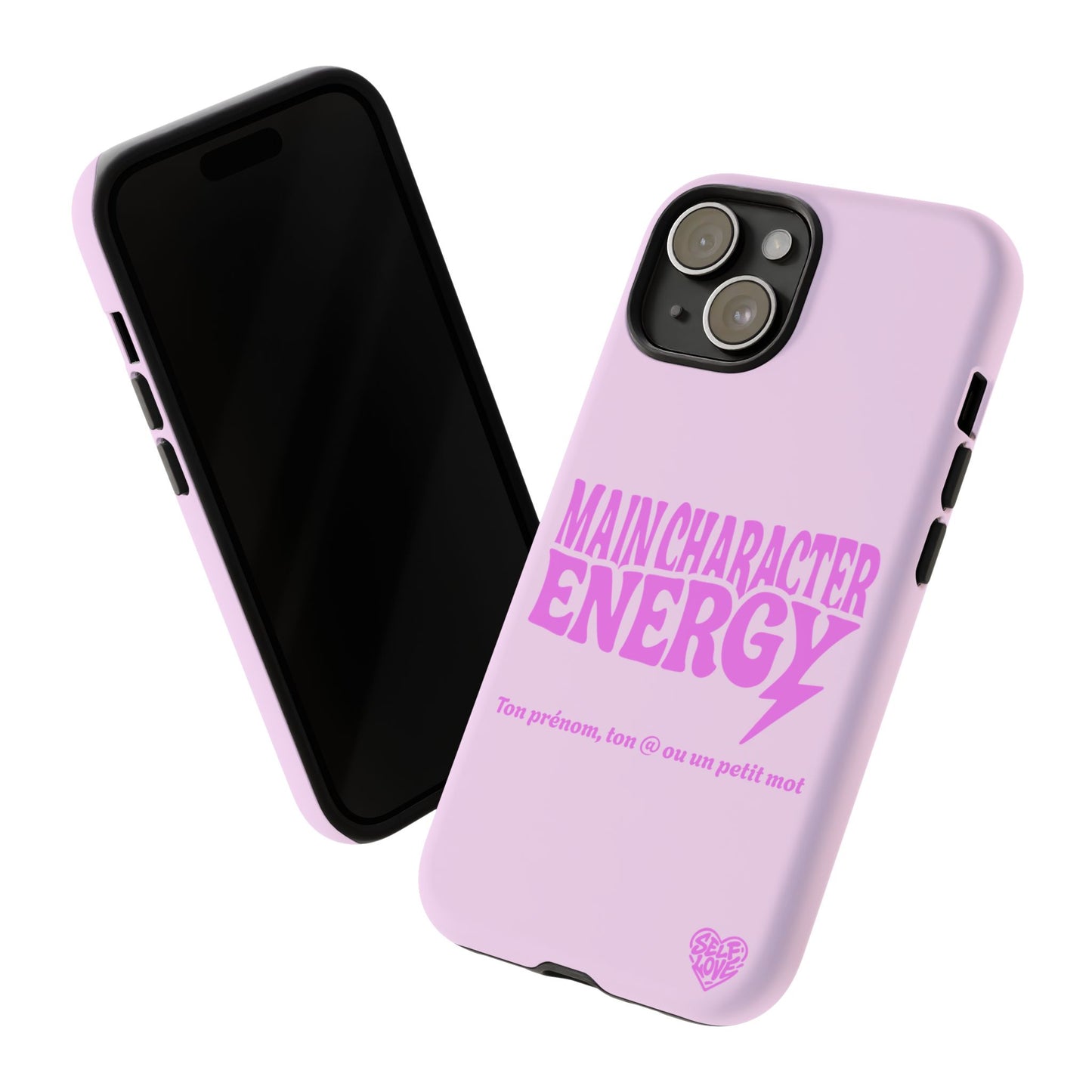 Main Character Energy - Coque iPhone (rose)