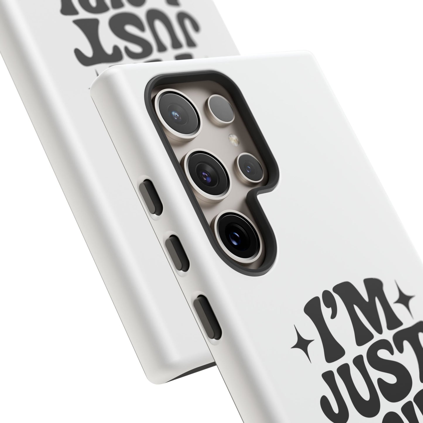 Im Just A Girl - Coque Samsung (blanc)