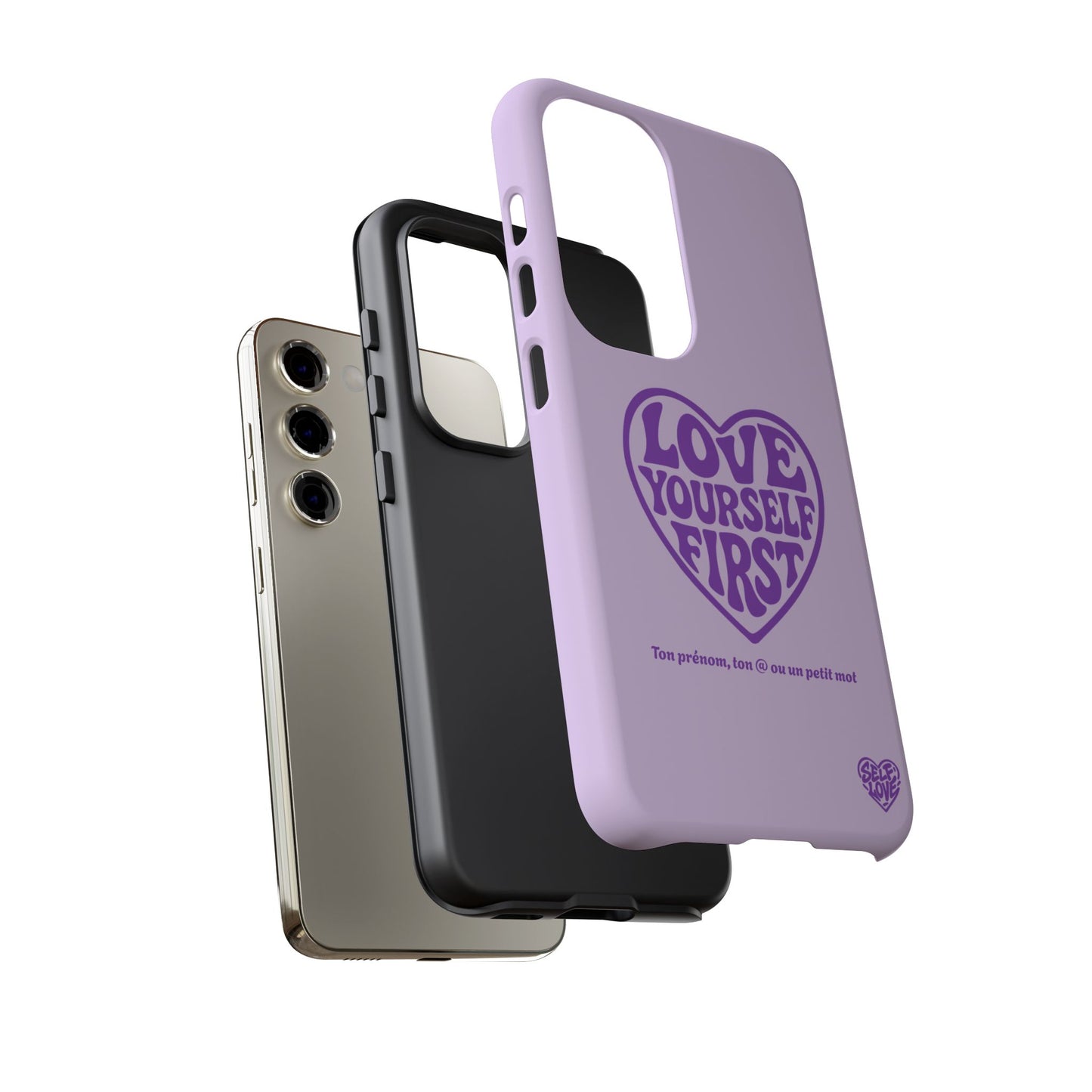 Love Yourself First - Coque Samsung (violet)