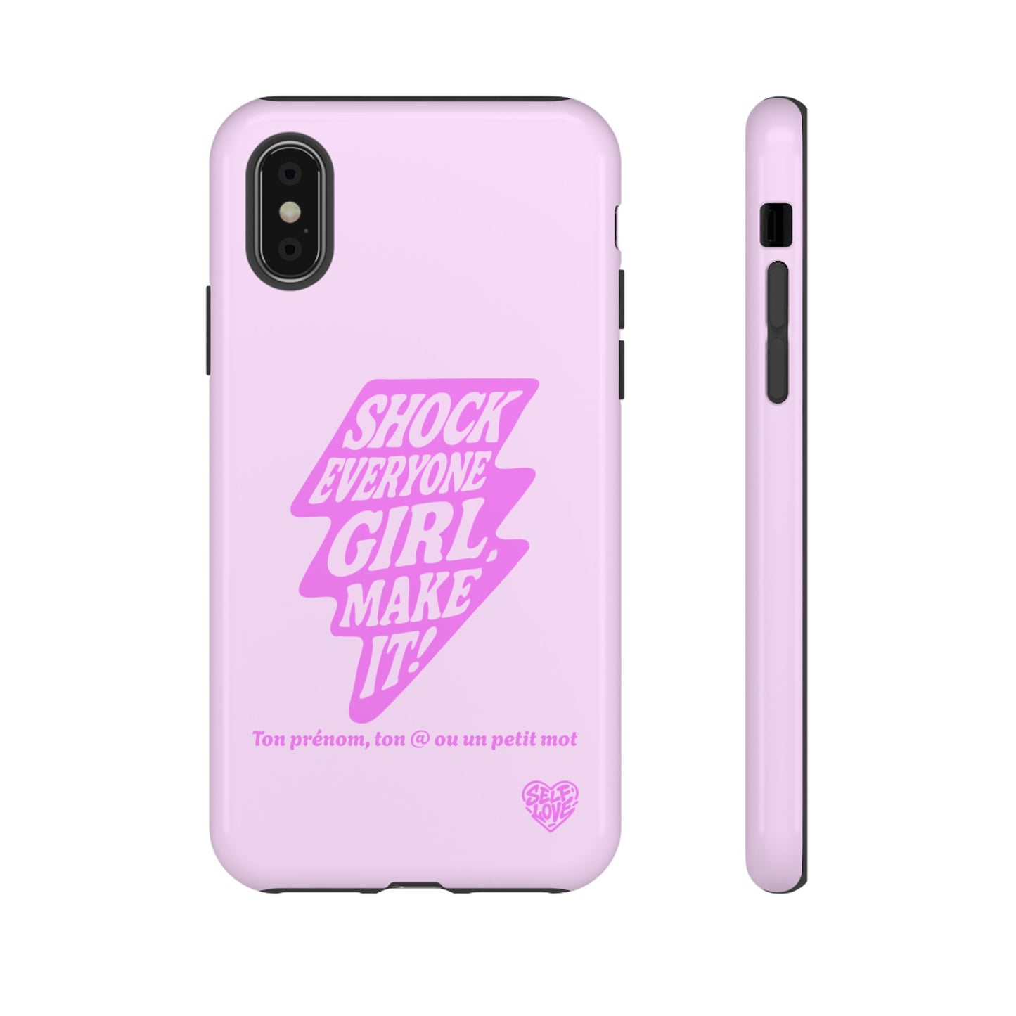 Shock Everyone - Coque iPhone (rose)