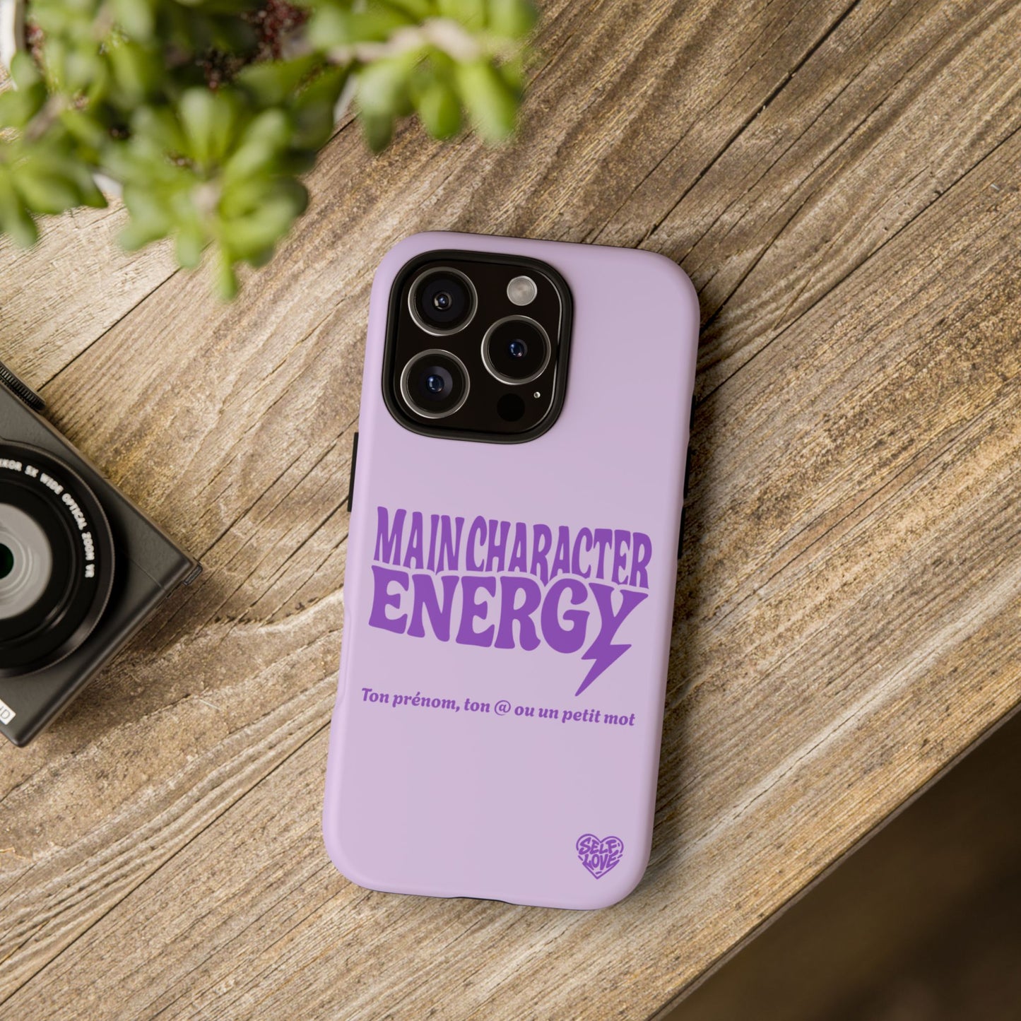 Main Character Energy - Coque iPhone (violet)