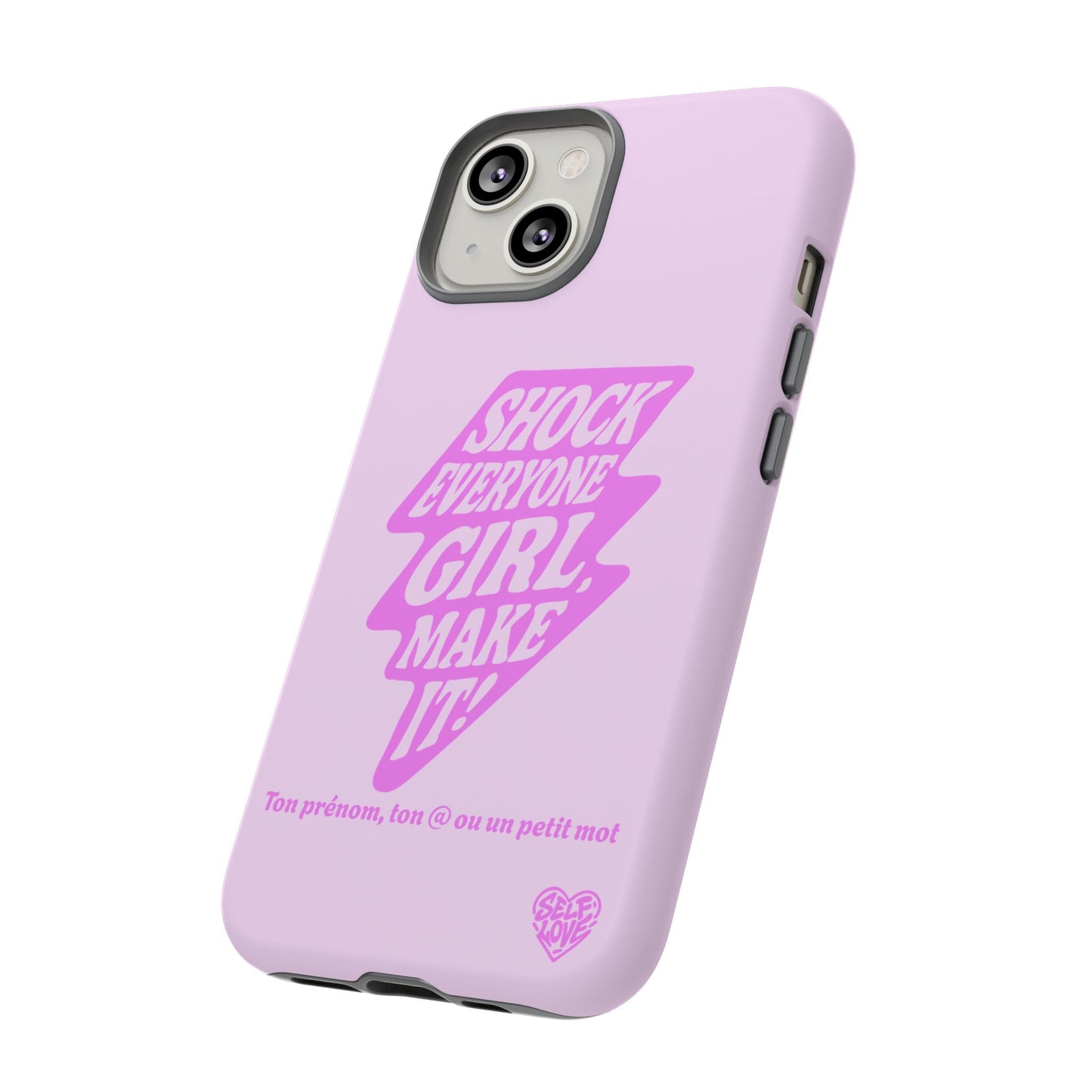 Shock Everyone - Coque iPhone (rose)