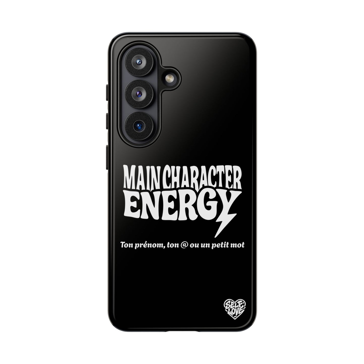 Main Character Energy - Coque Samsung (noir)