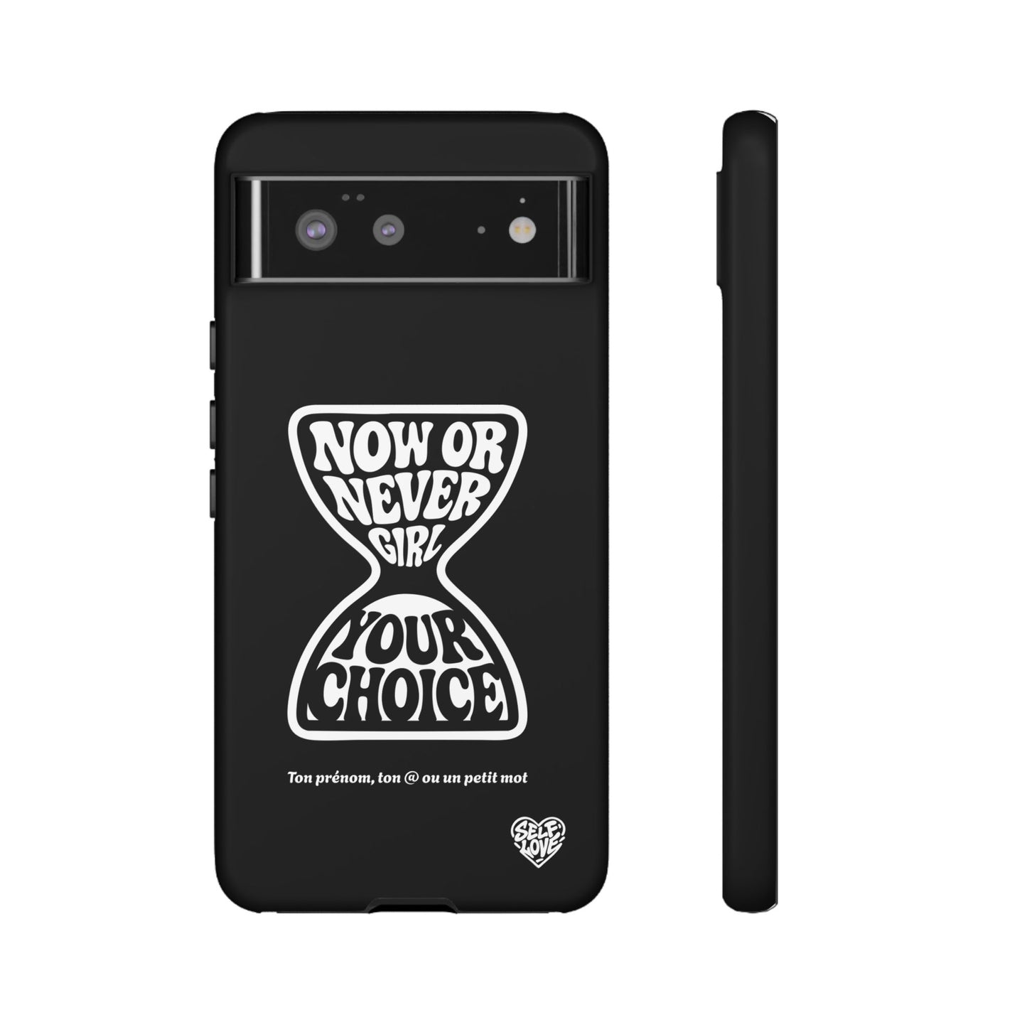 Now Or Never Girl - Coque iPhone (noir)