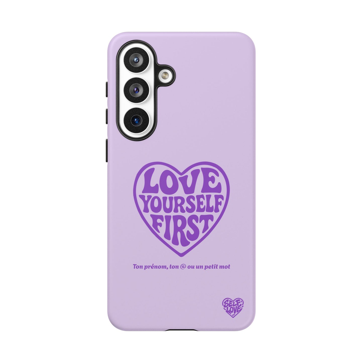 Love Yourself First - Coque Samsung (violet)