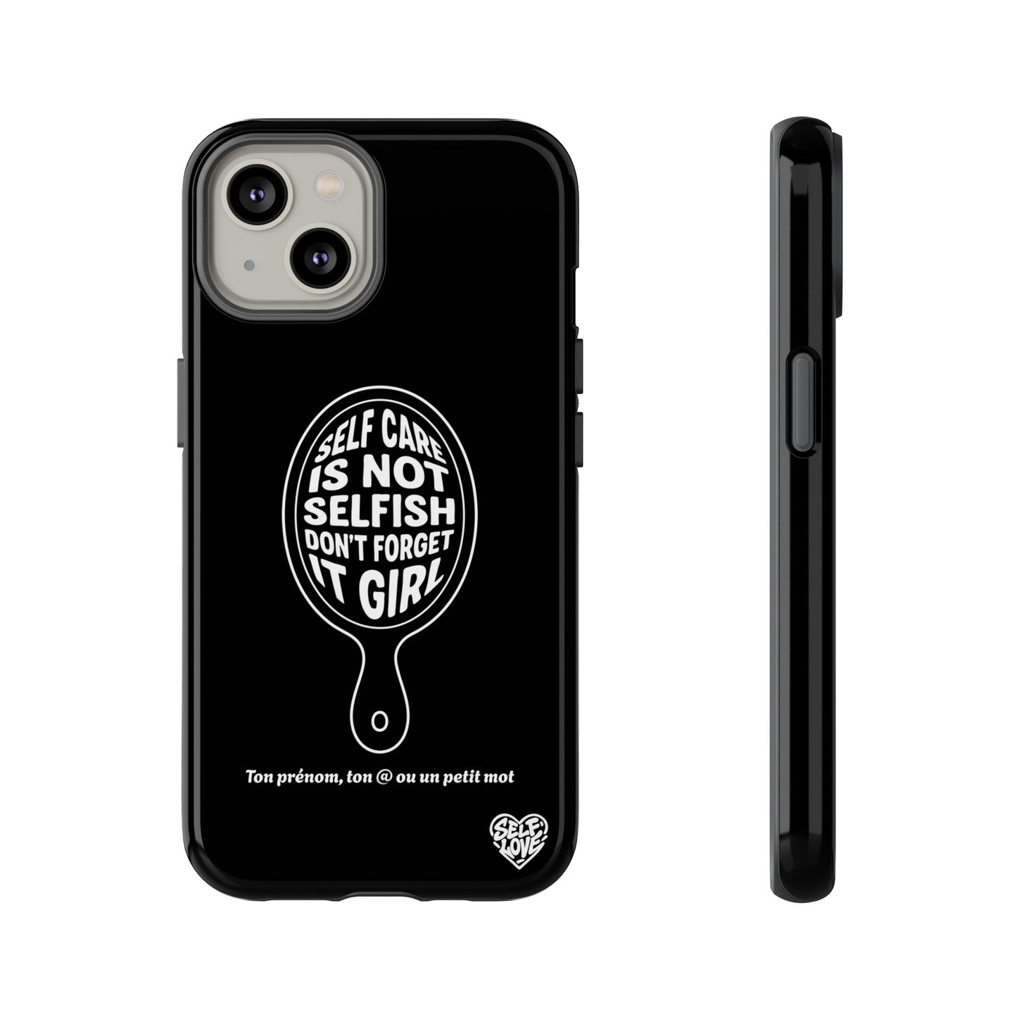 Self Care - Coque iPhone (noir)