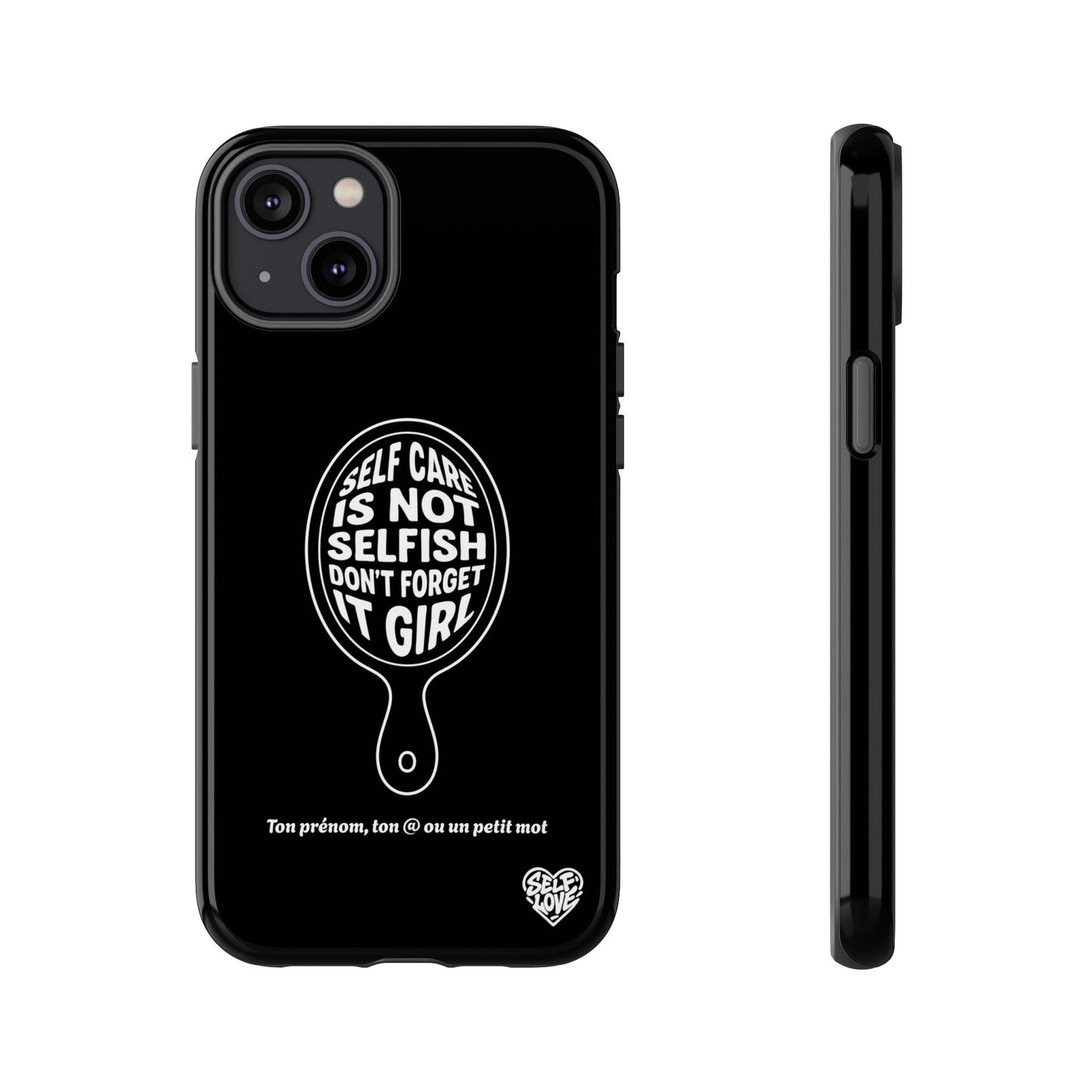 Self Care - Coque iPhone (noir)