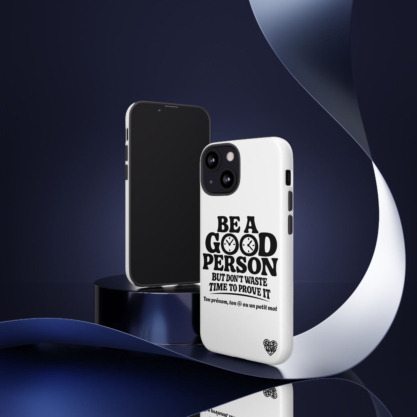 Be A Good Person - Coque iPhone (blanc)