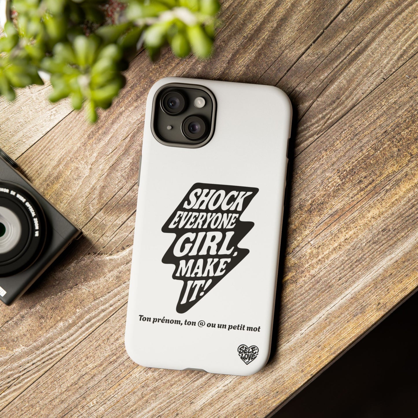Shock Everyone - Coque iPhone (blanc)