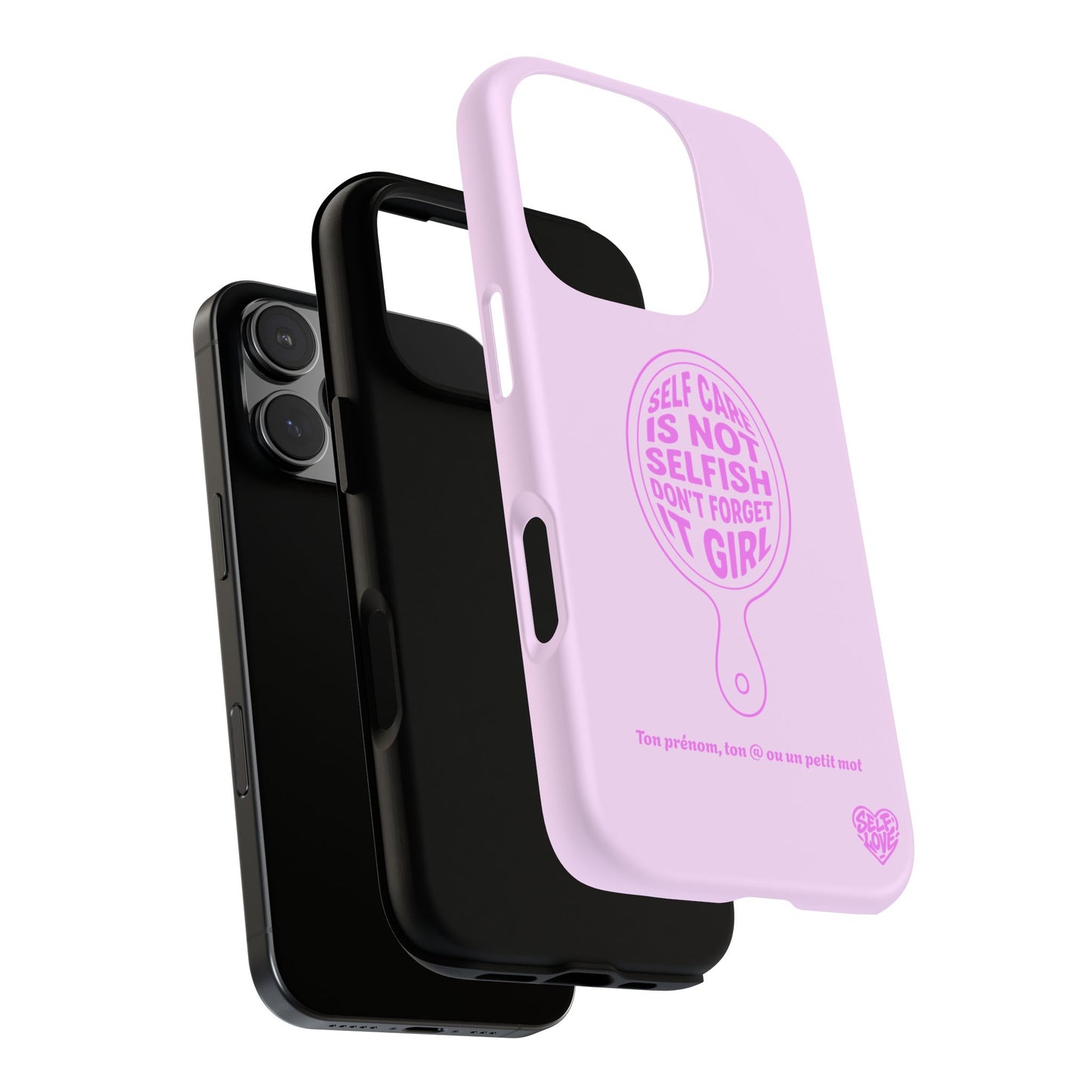Self Care - Coque iPhone (rose)