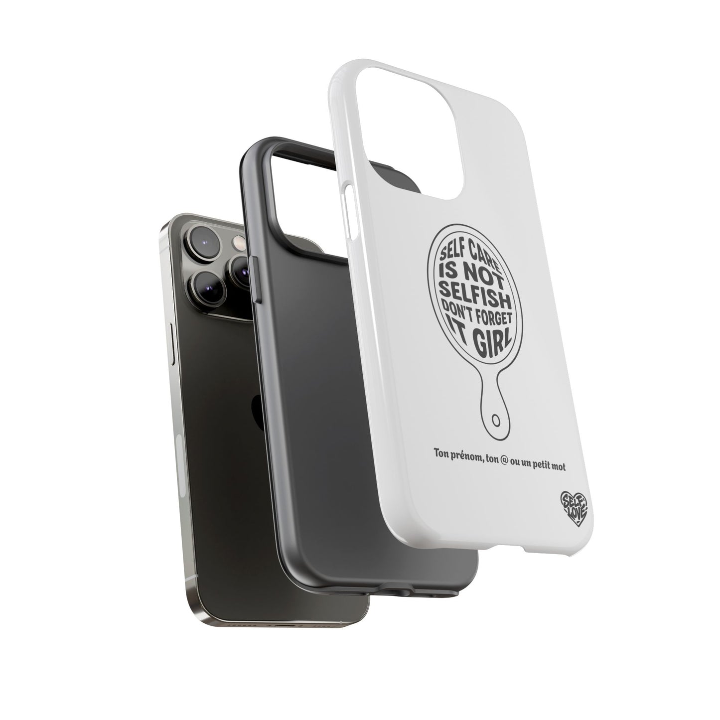 Self Care - Coque iPhone (blanc)