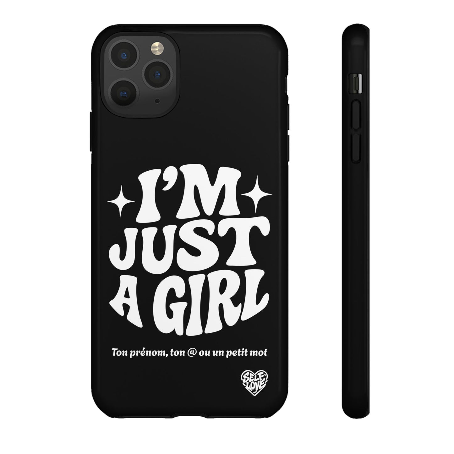 Im Just A Girl - Coque iPhone (noir)