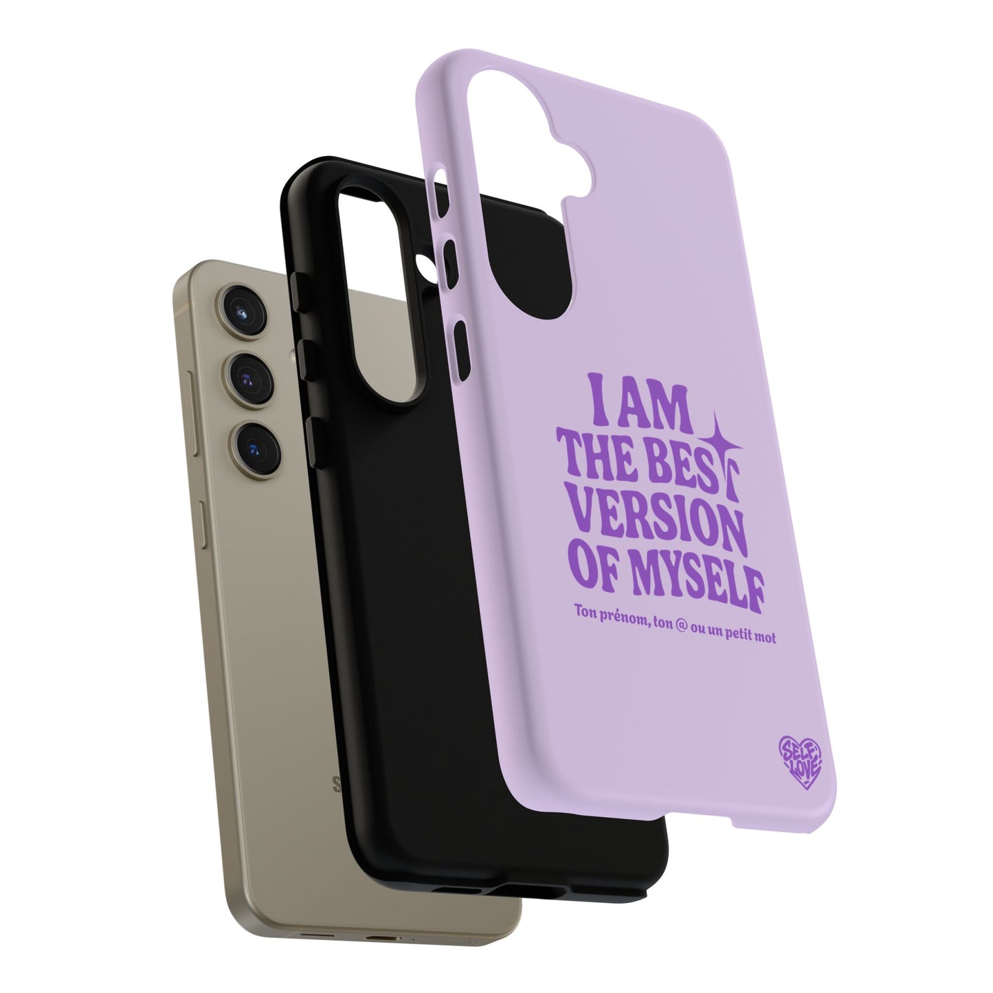 I Am The Best Version Of Myself - Coque Samsung (violet)