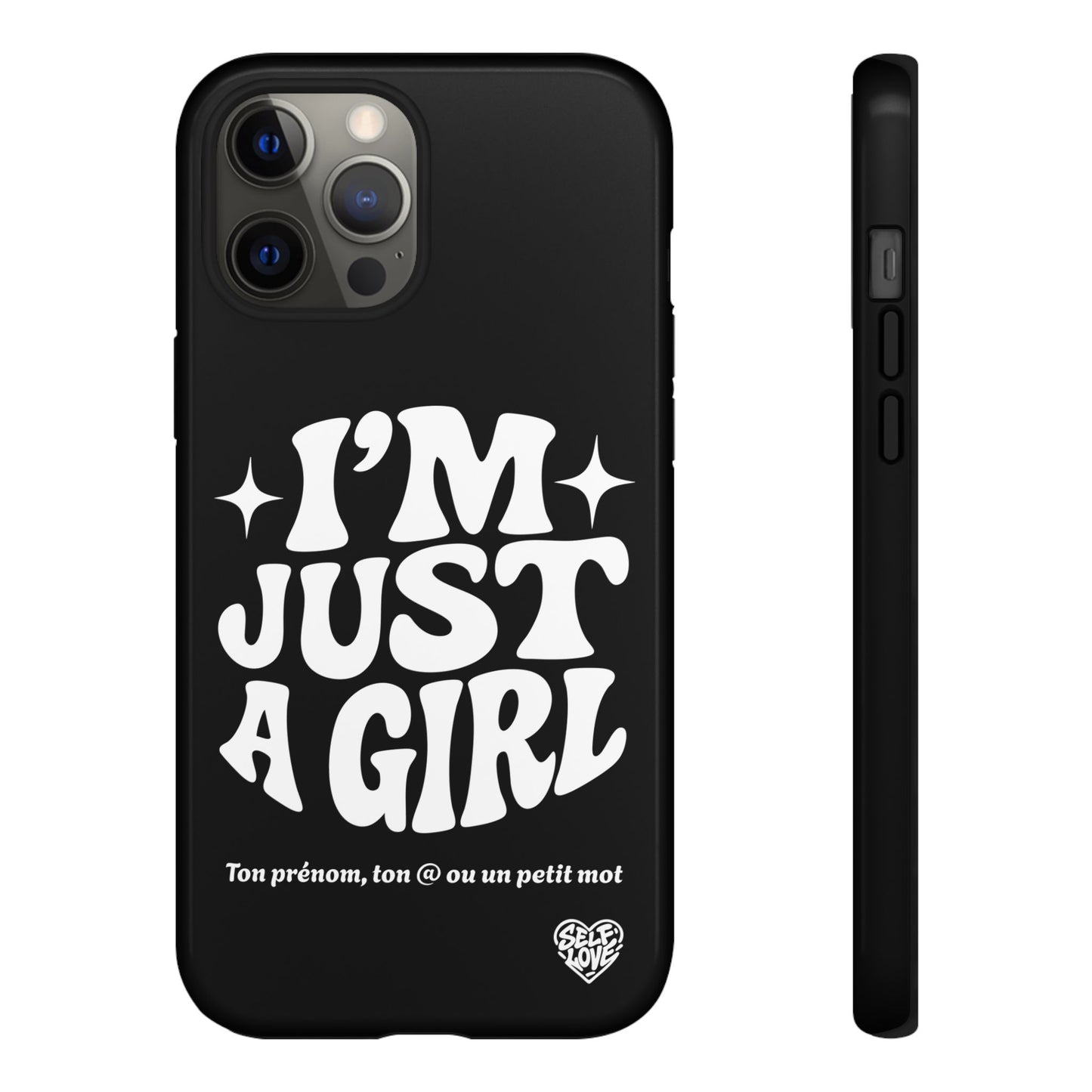 Im Just A Girl - Coque iPhone (noir)