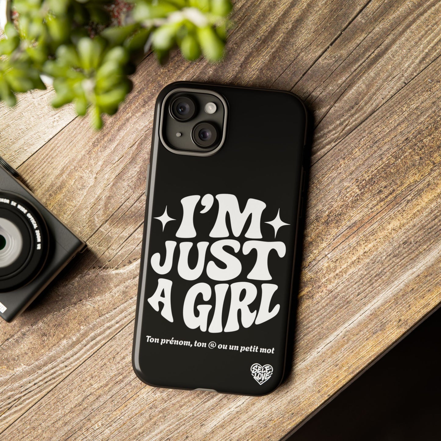Im Just A Girl - Coque iPhone (noir)
