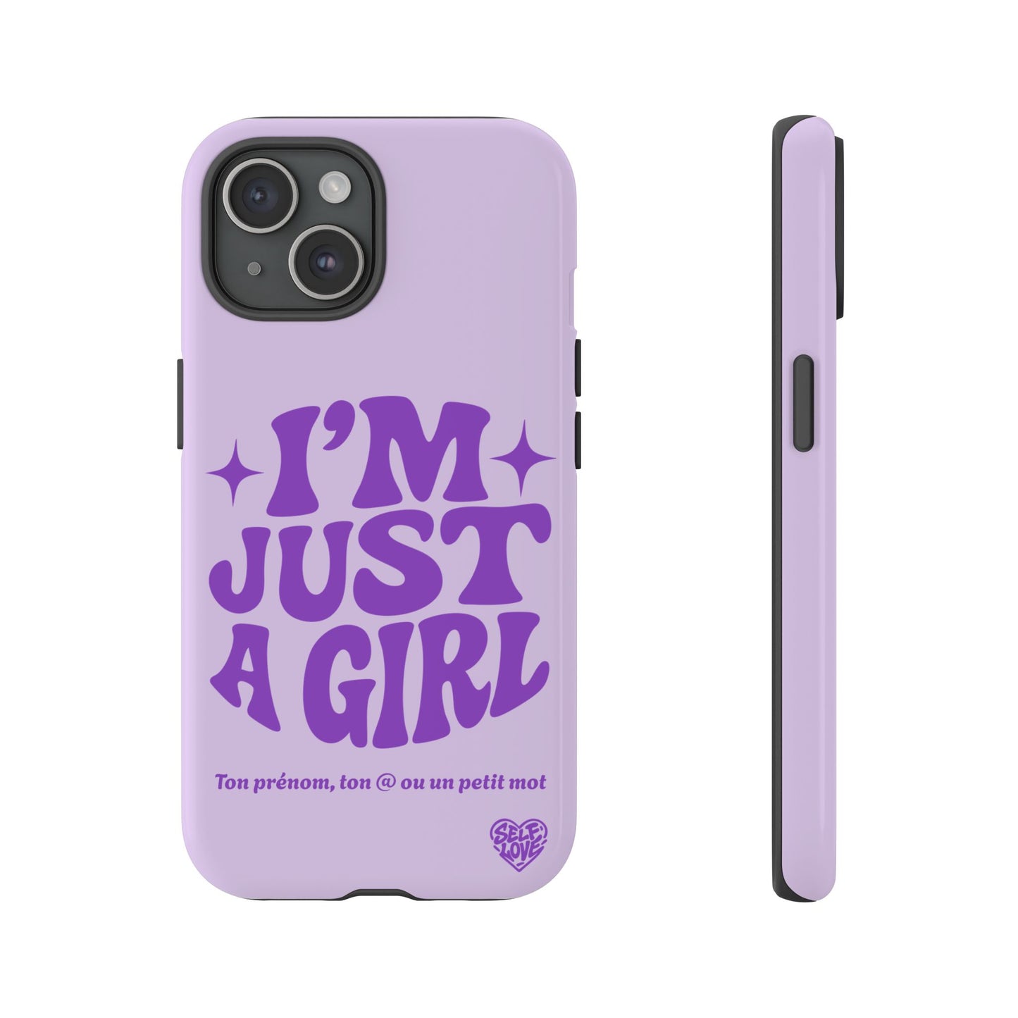 Im Just A Girl - Coque iPhone (violet)