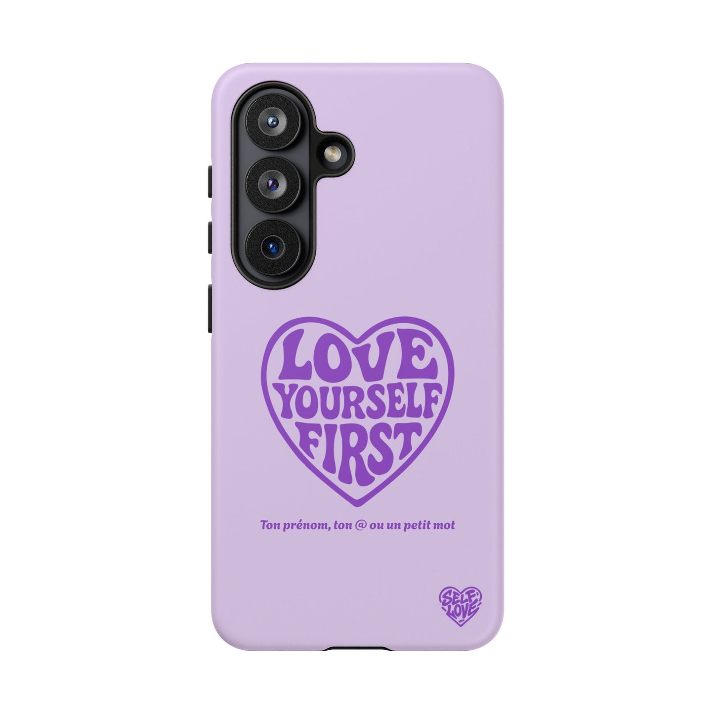 Love Yourself First - Coque Samsung (violet)